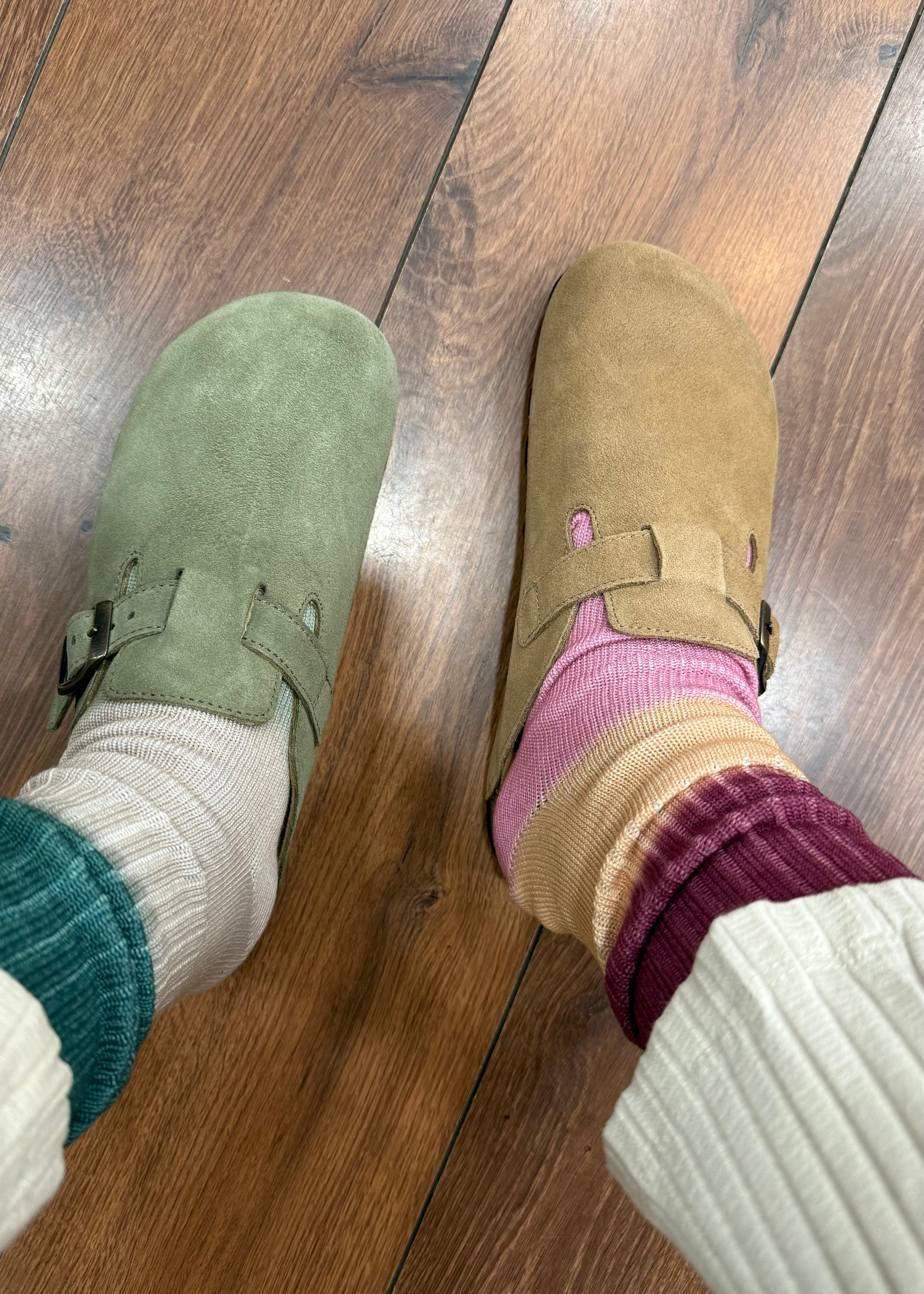 Mules Cubanas Maria suède Kaki Cubanas