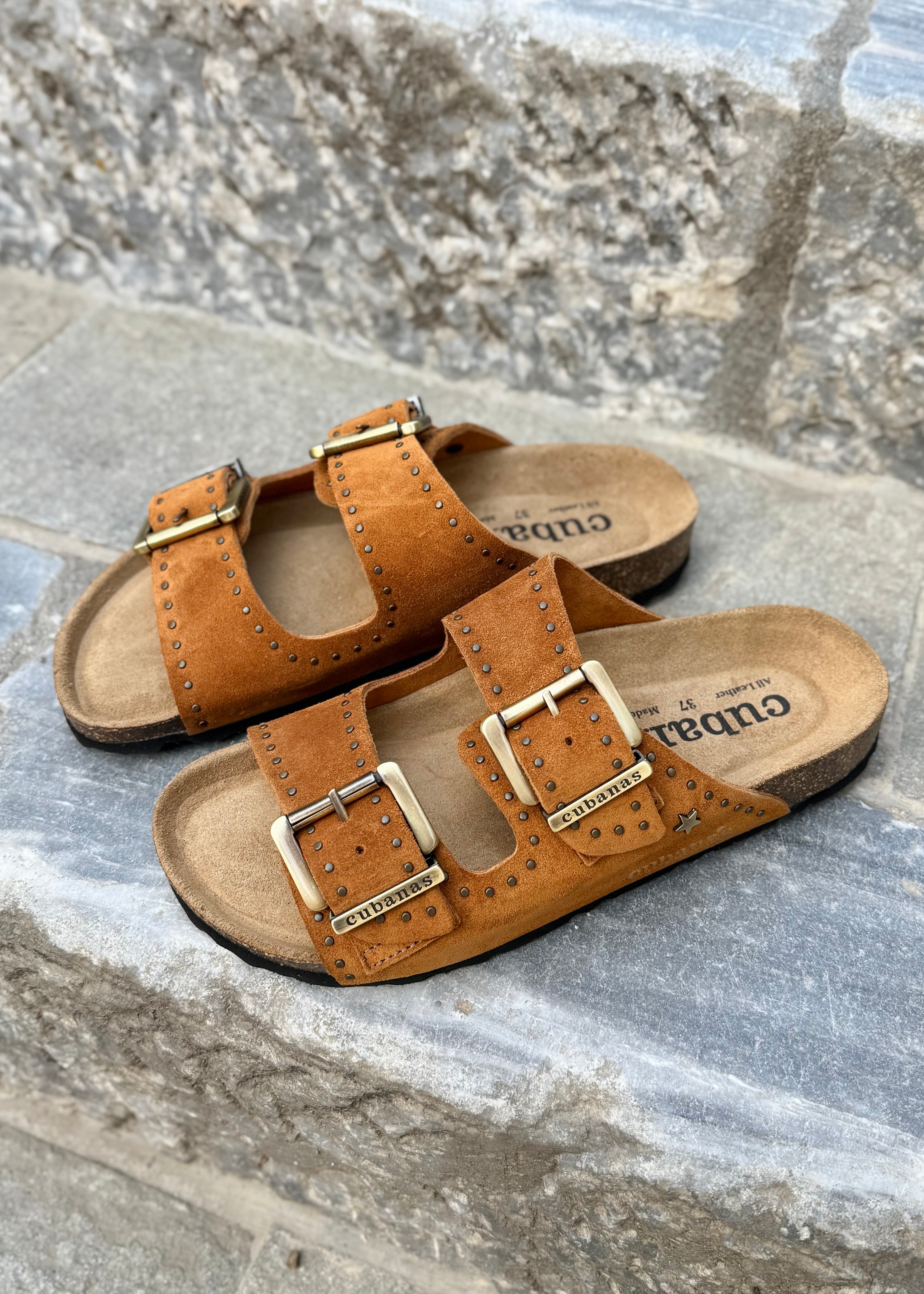 Sandales Cubanas Amalia Brown studs Cubanas