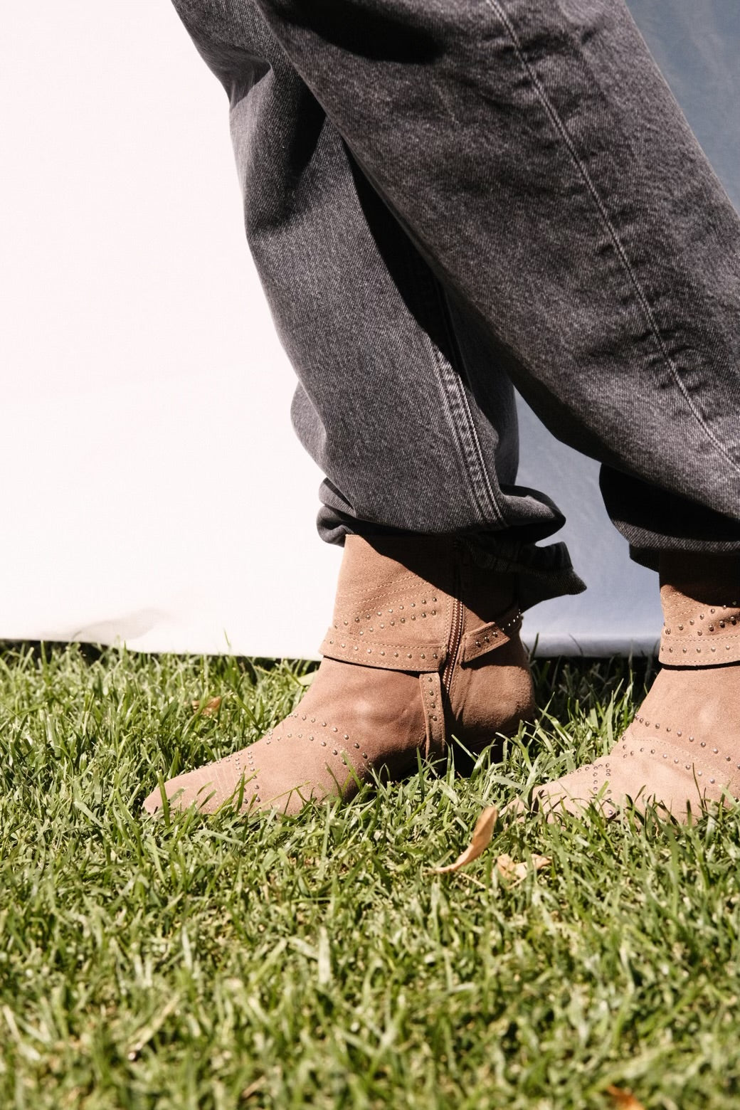 Bottines santiag Toral Shane Taupe - L'adresse Corte