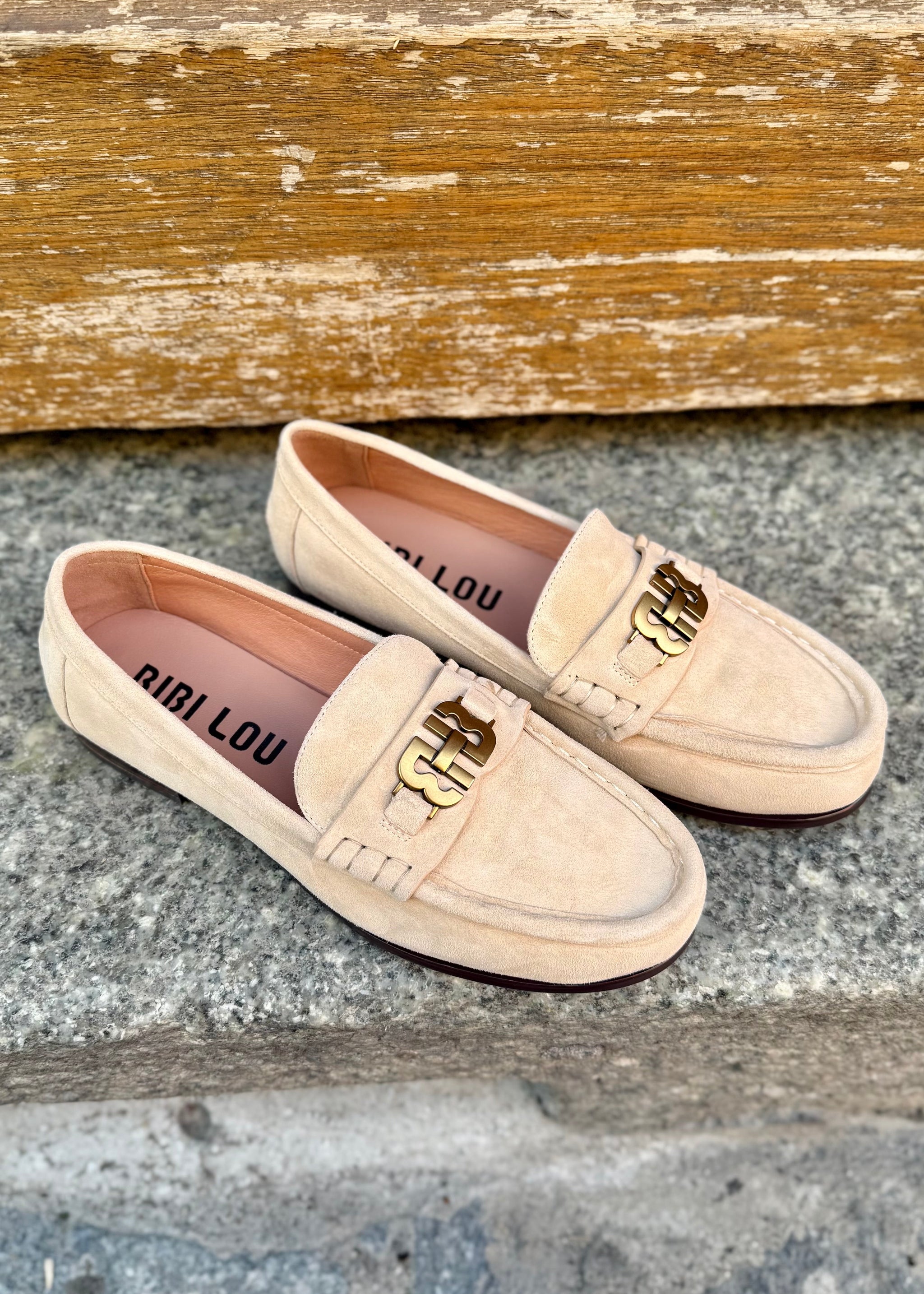 Mocassins LOAFER bibi lou suède beige 2025