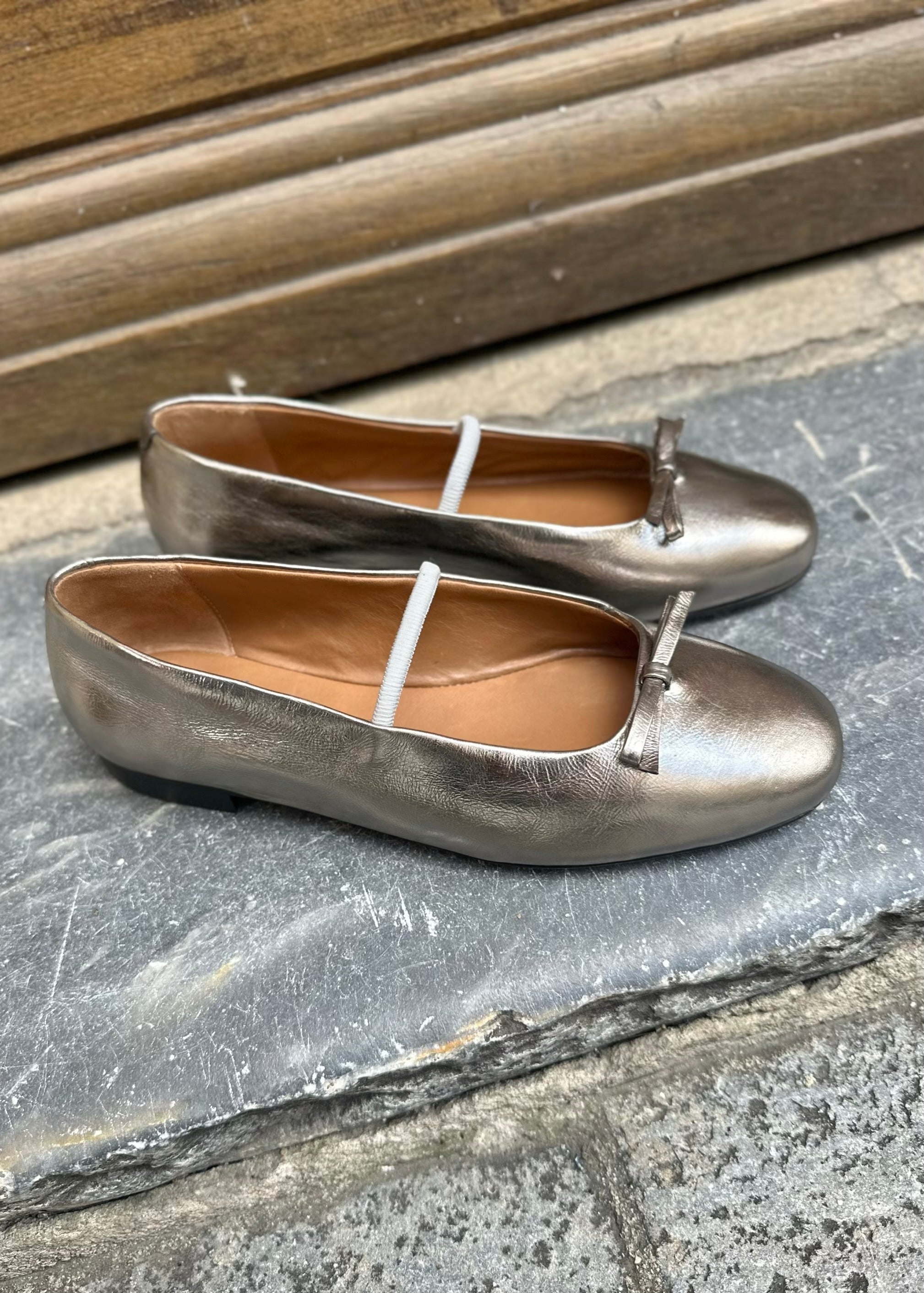 Ballerines Bobbies Kaia Silver - L'adresse Corte