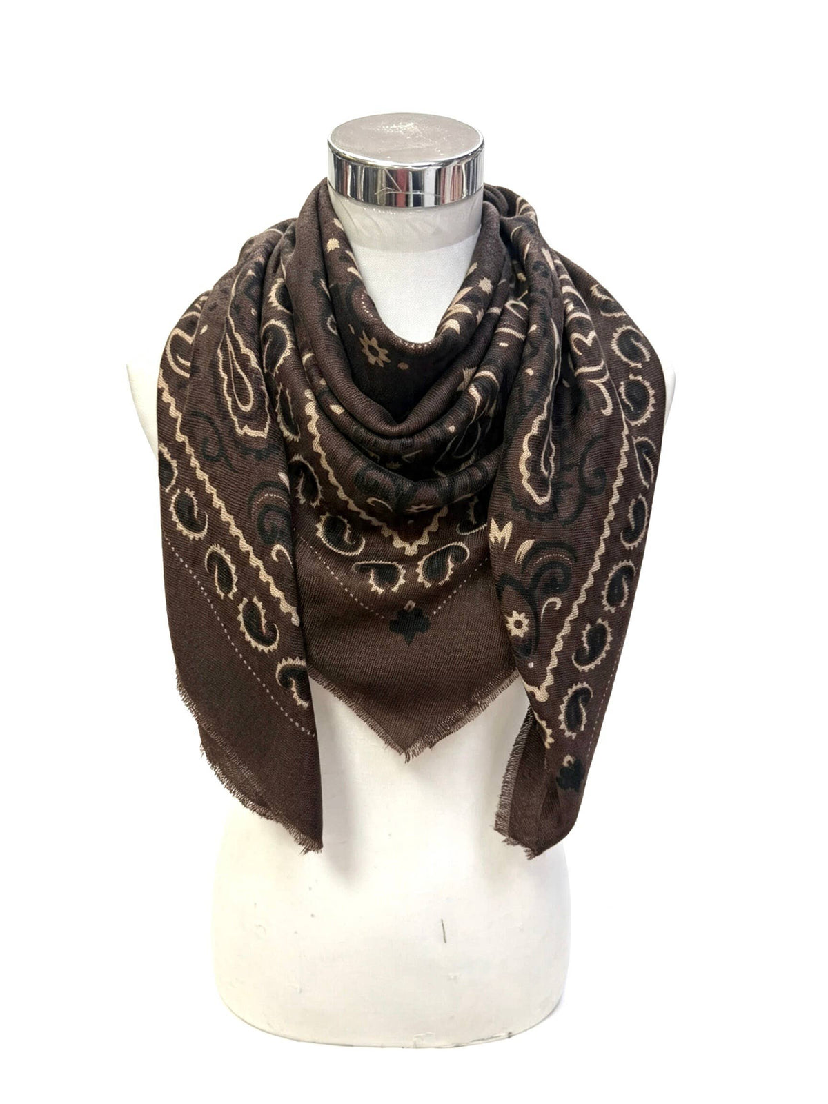 Écharpe bandana K21 Carré Lainé - L'adresse Corte
