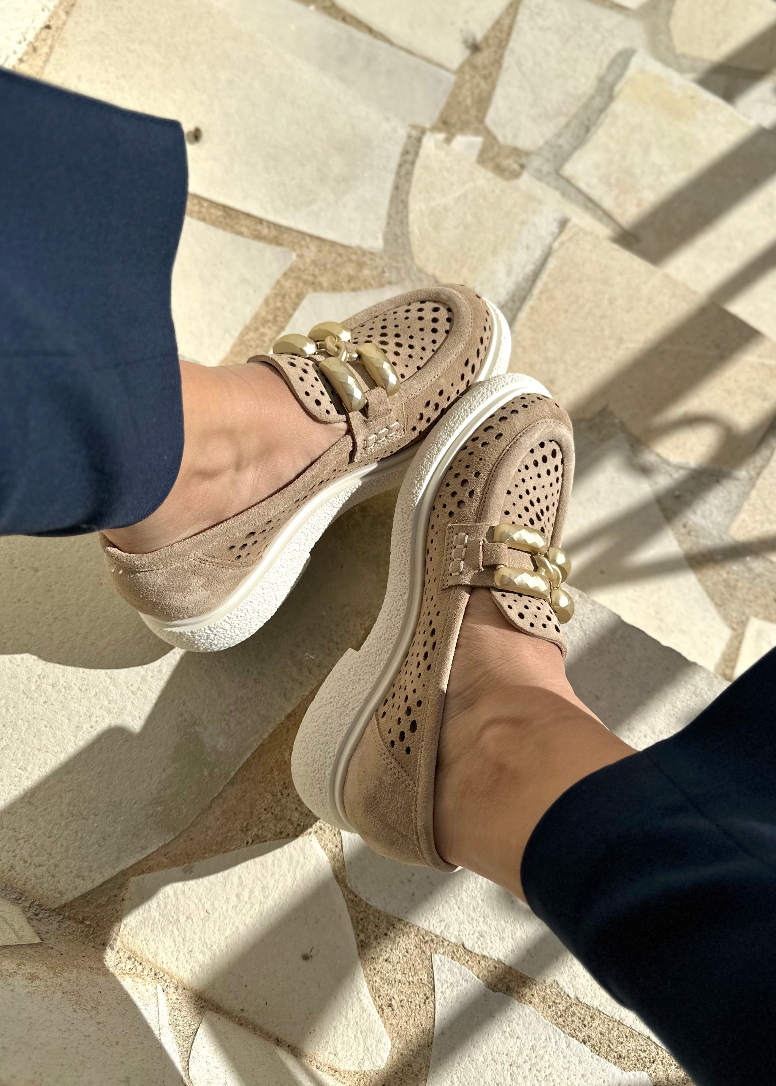 Mocassins Semerdjian E303E12 Beige - L'adresse Corte