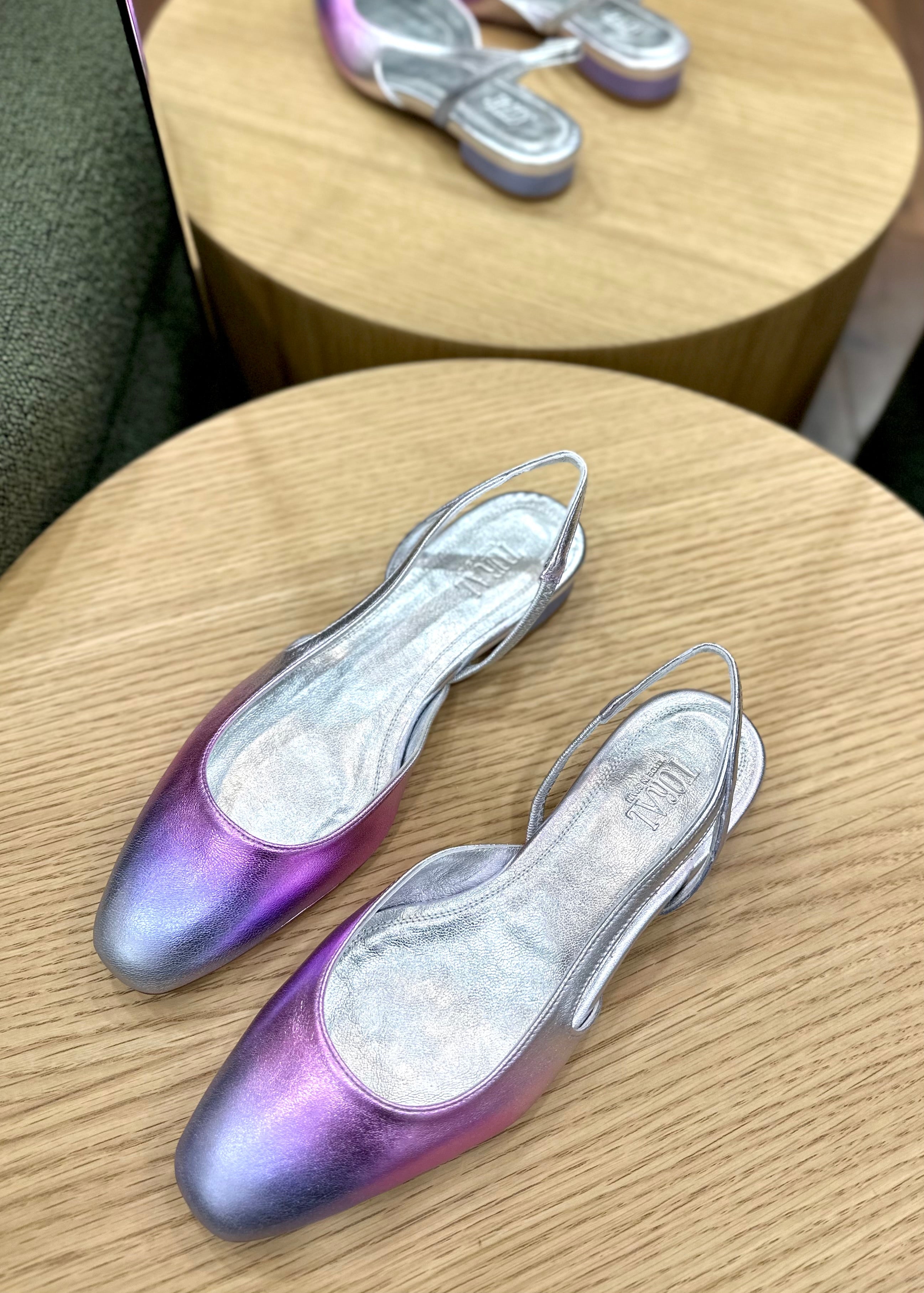 Sandales Slingback Toral Lina Malva - L'adresse Corte