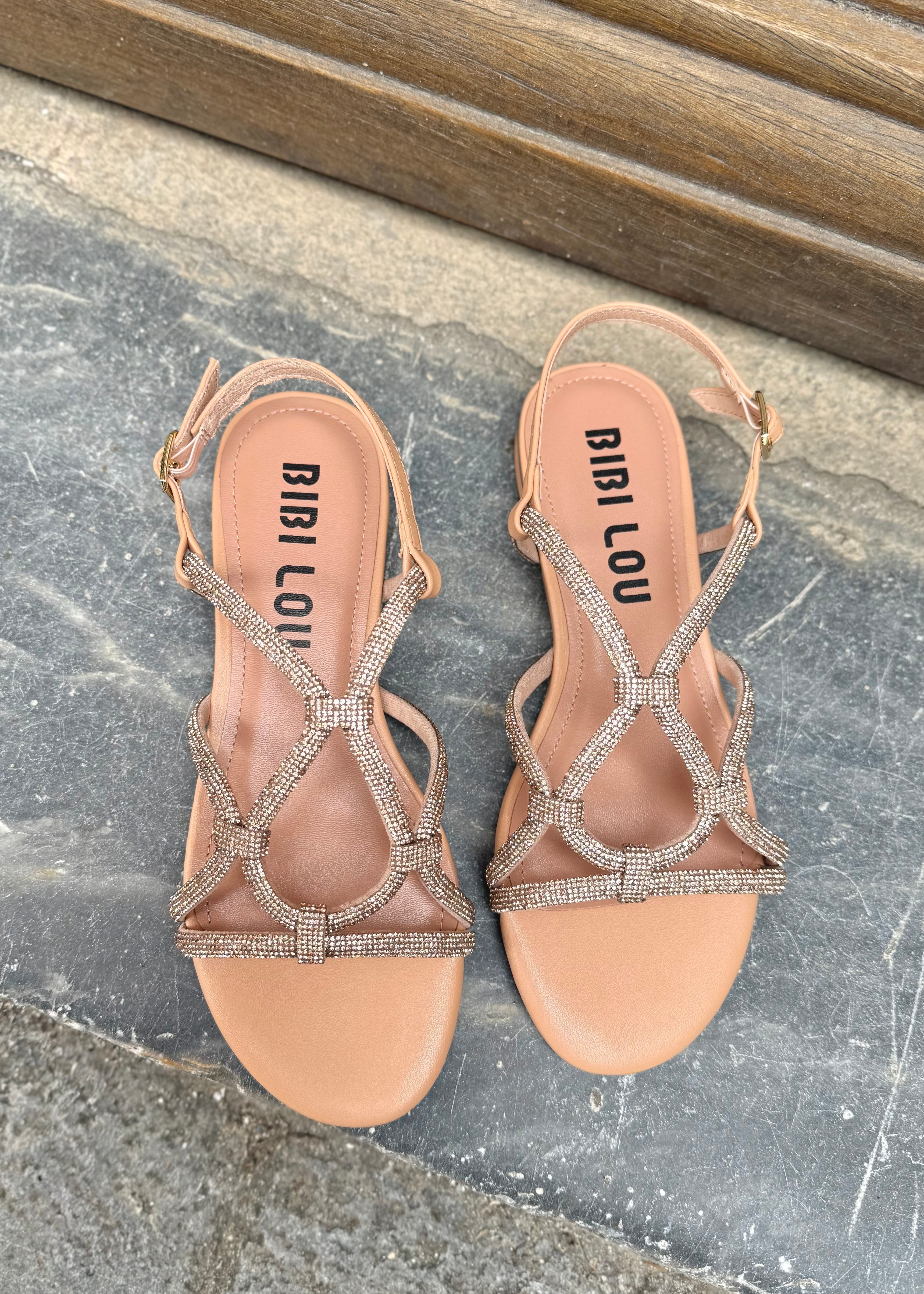 Sandales Bibi Lou LIV Nude/Strass Bibi Lou