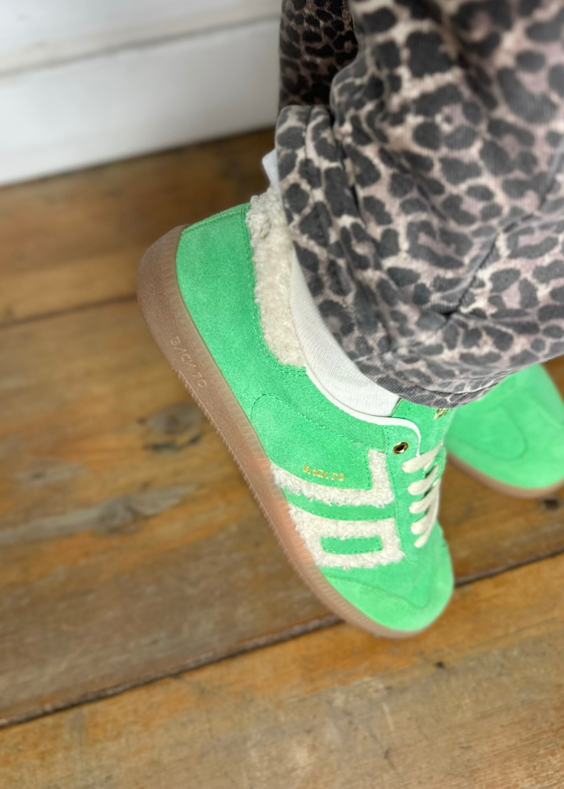 Baskets Back70 Cloud Fur/Suède Menta - L'adresse Corte