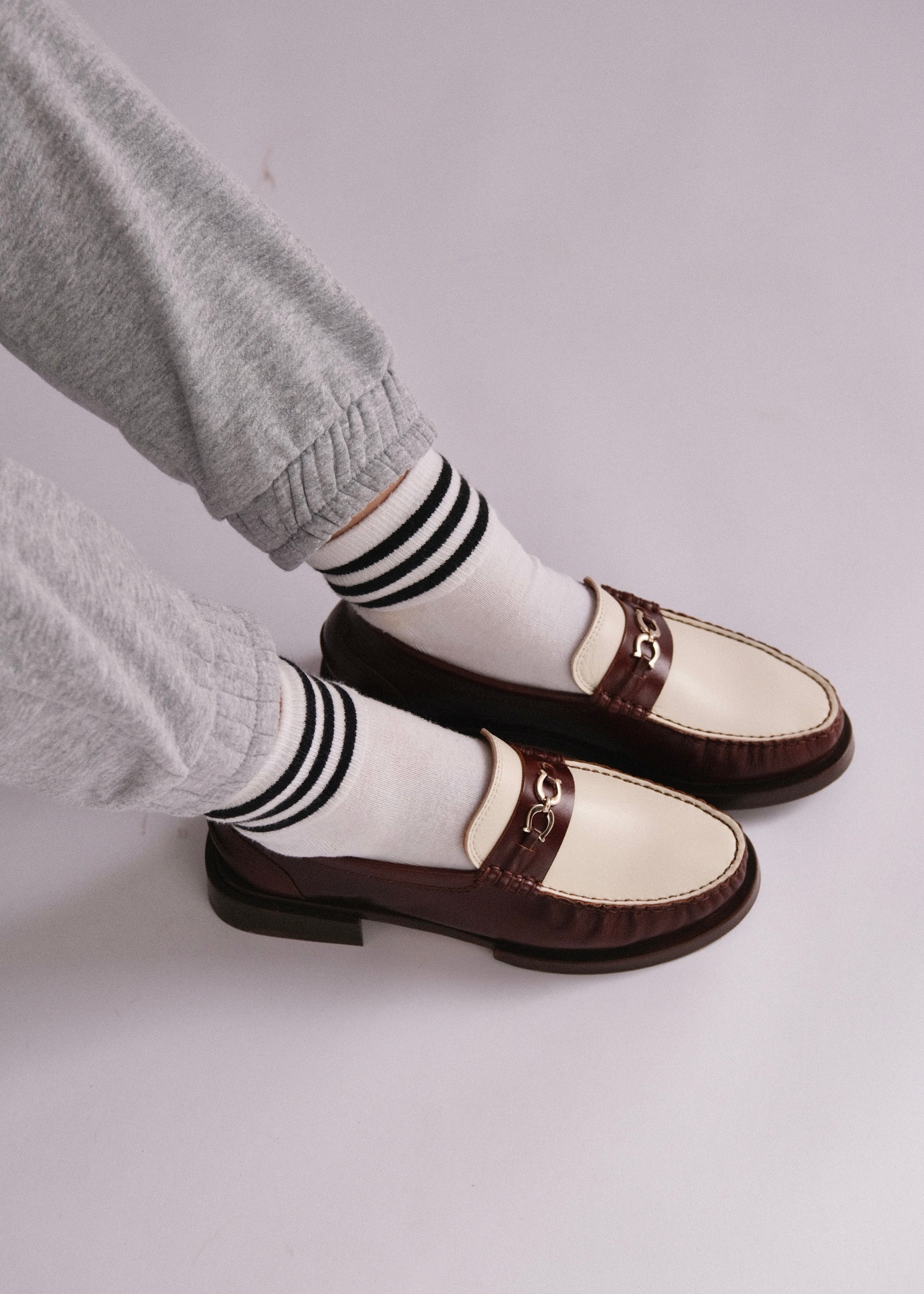 Mocassins Bobbies Nicky Brownie/Milk - L'adresse Corte
