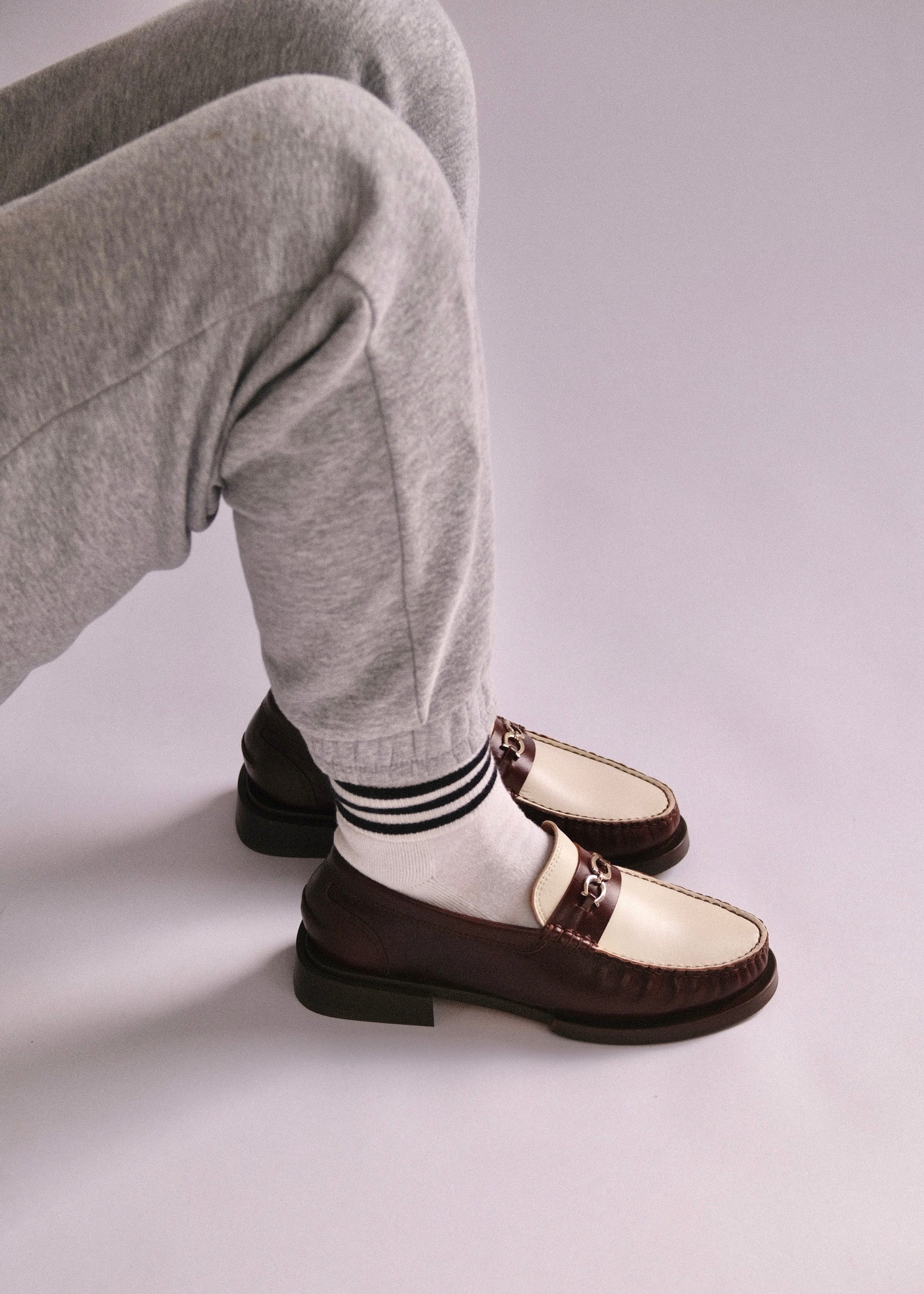 Mocassins Bobbies Nicky Brownie/Milk - L'adresse Corte