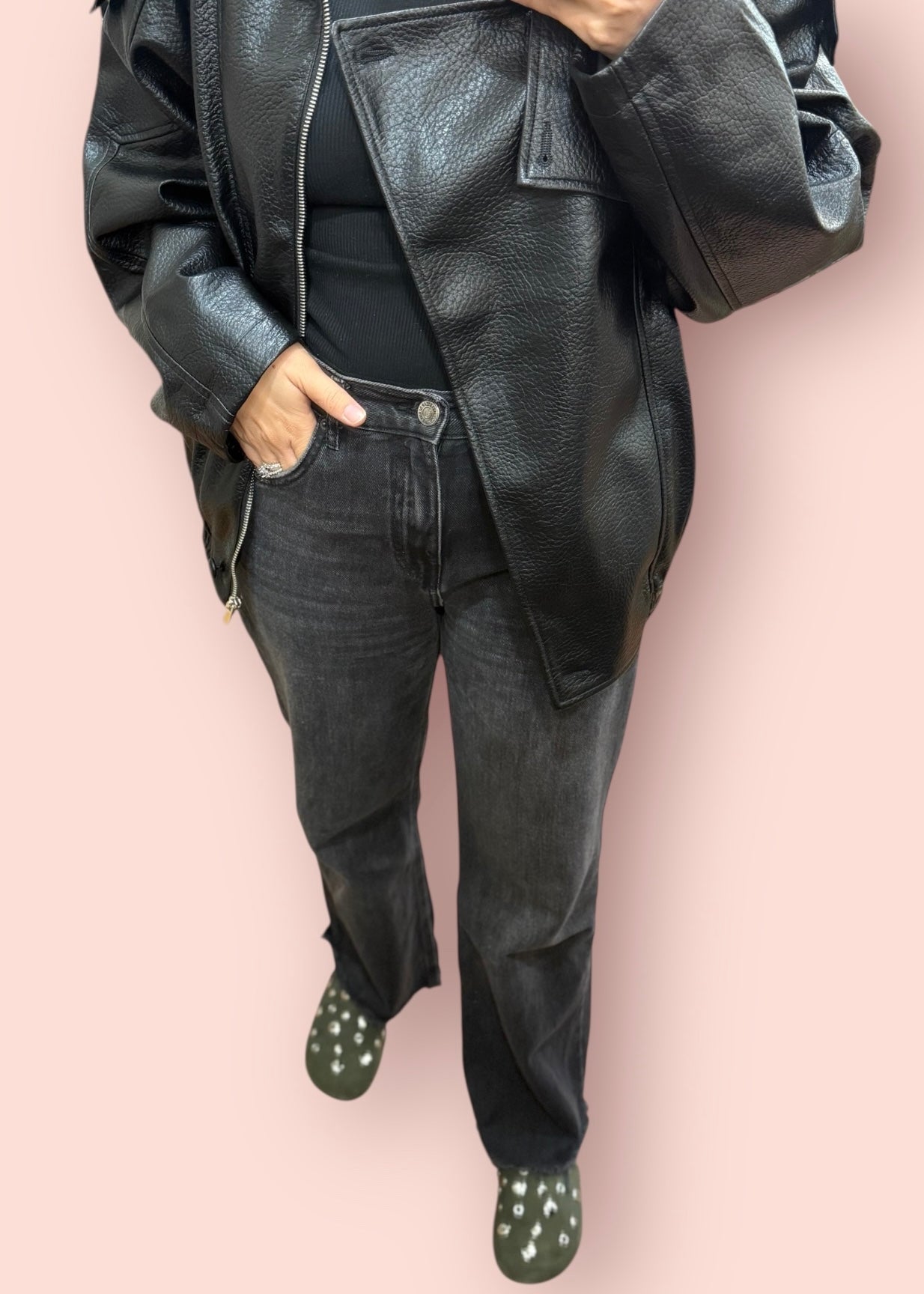 Blouson oversized FOLY noir L'adresse Corte