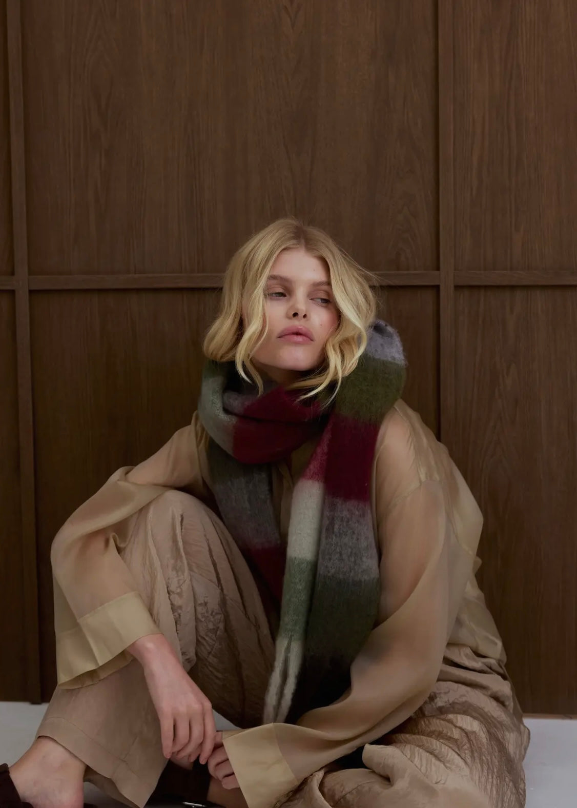 Écharpe Arctic Fox & Co - Green check Arctic Fox and Co