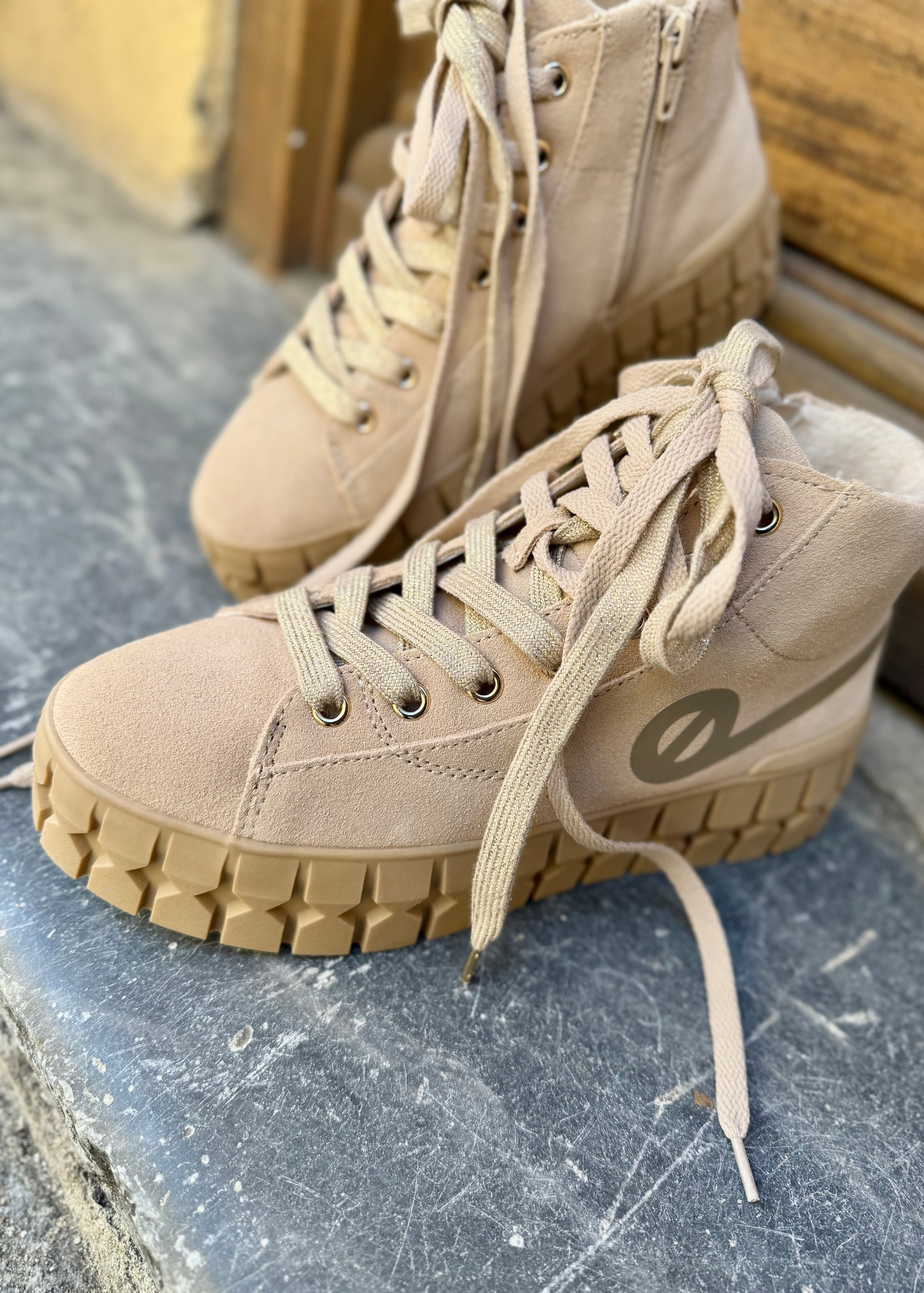 Baskets No name Play mid Nude - L'adresse Corte