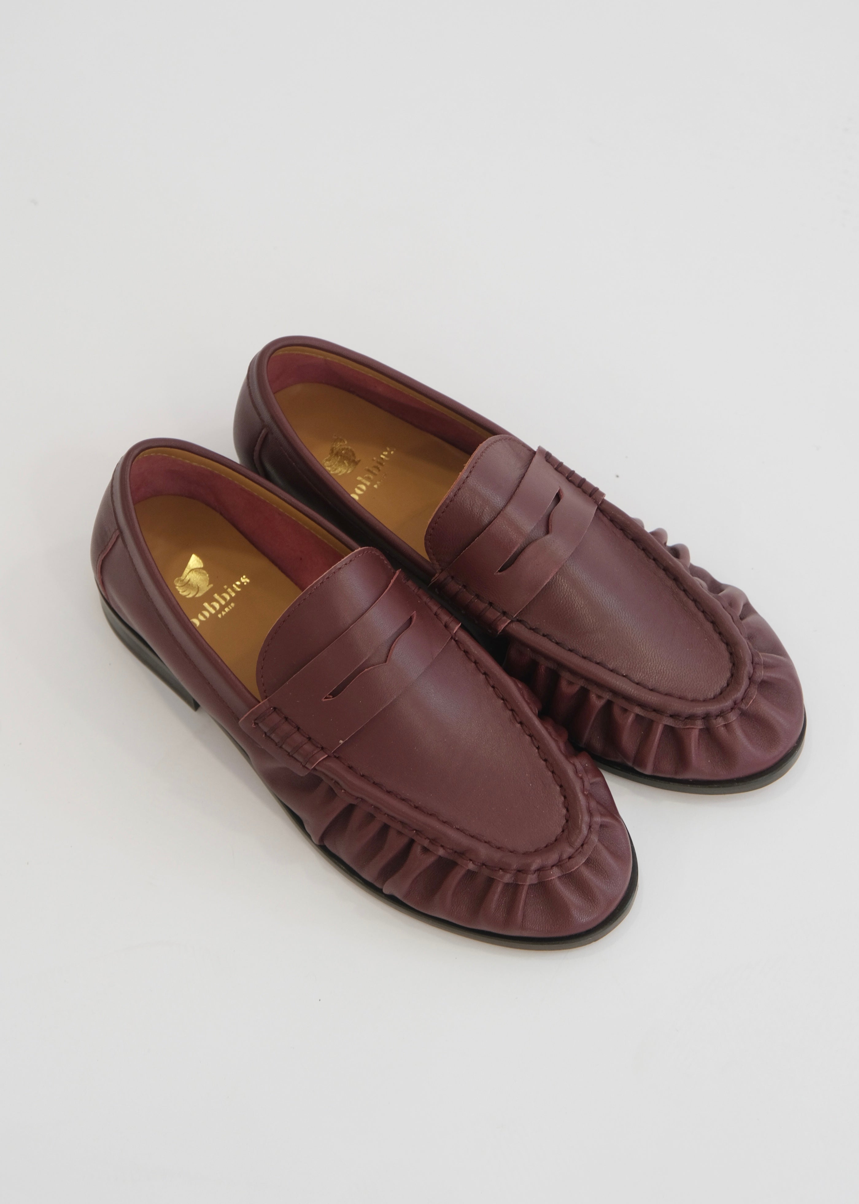 Mocassins Bobbies Joe grenat - L'adresse Corte