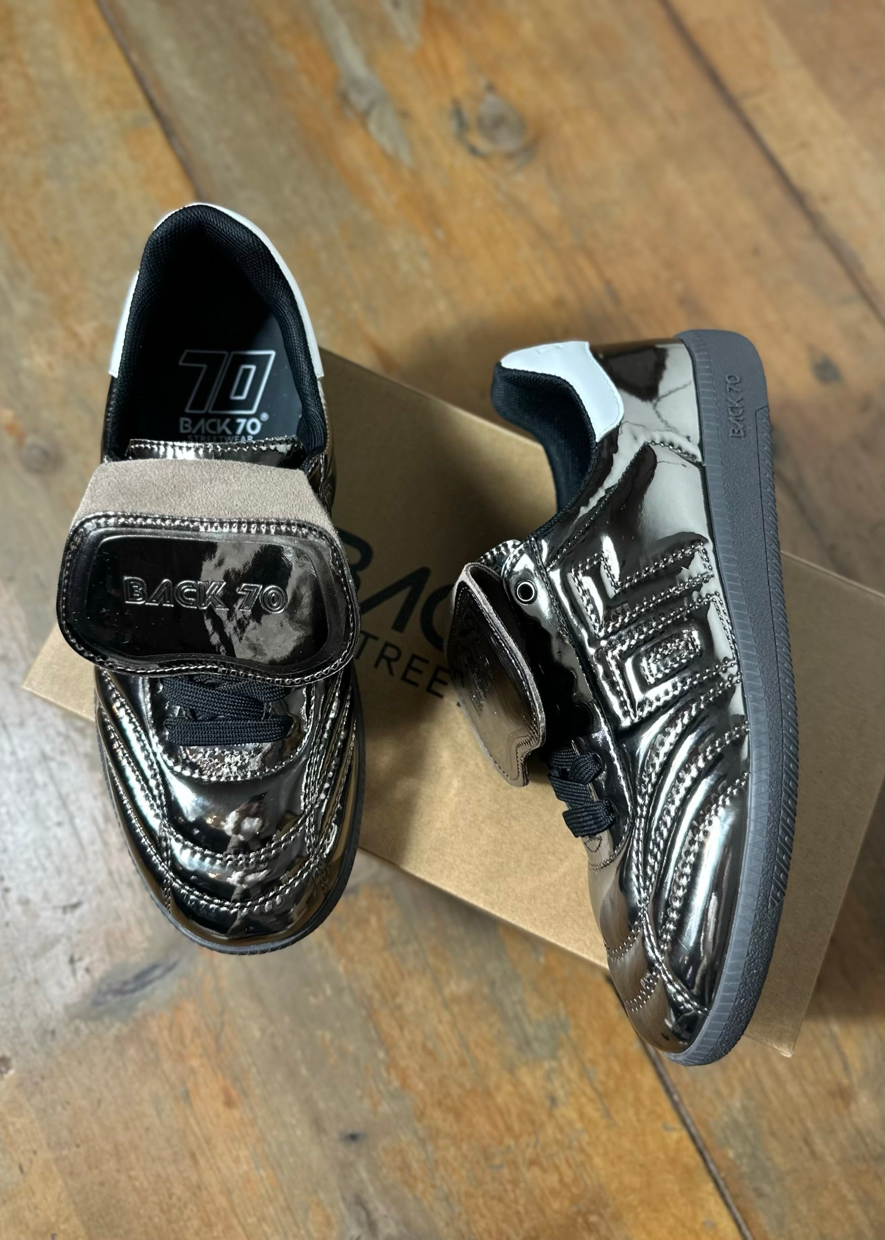 Baskets Back70 Fluffy Metallic Gun - L'adresse Corte