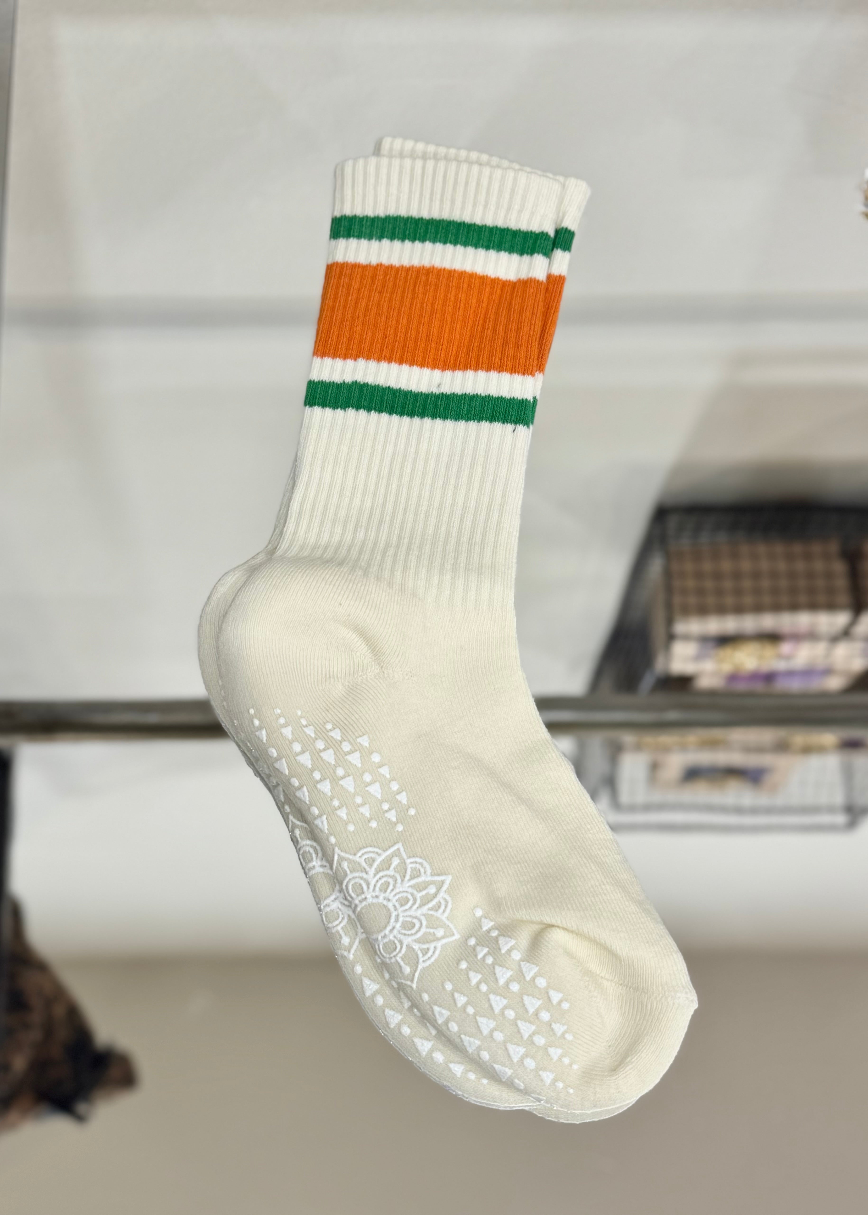 Chaussettes Yoga Pilates écru 7DAYSSOCKS