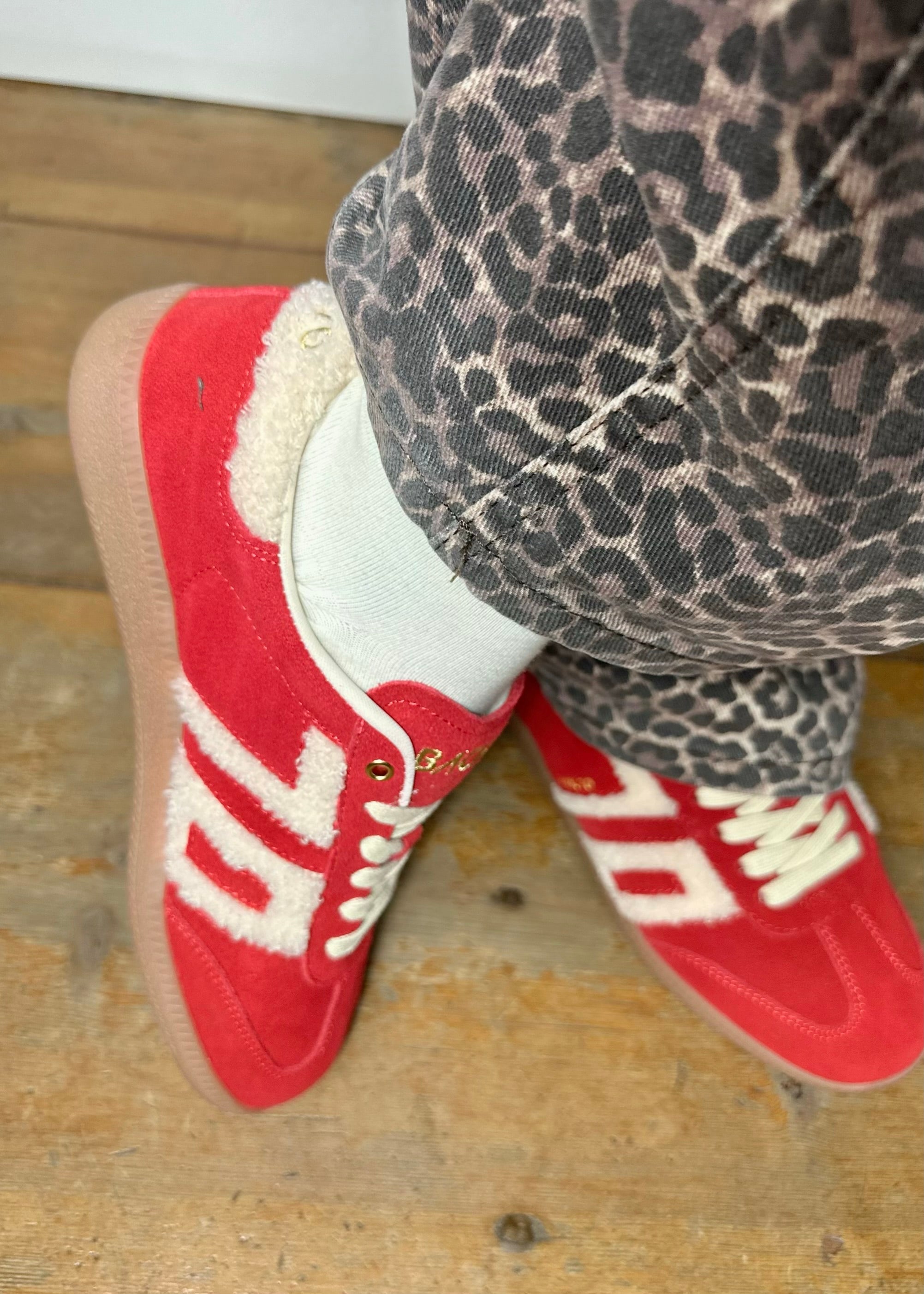 Baskets Back70 Cloud Fur/Suède Cherry - L'adresse Corte