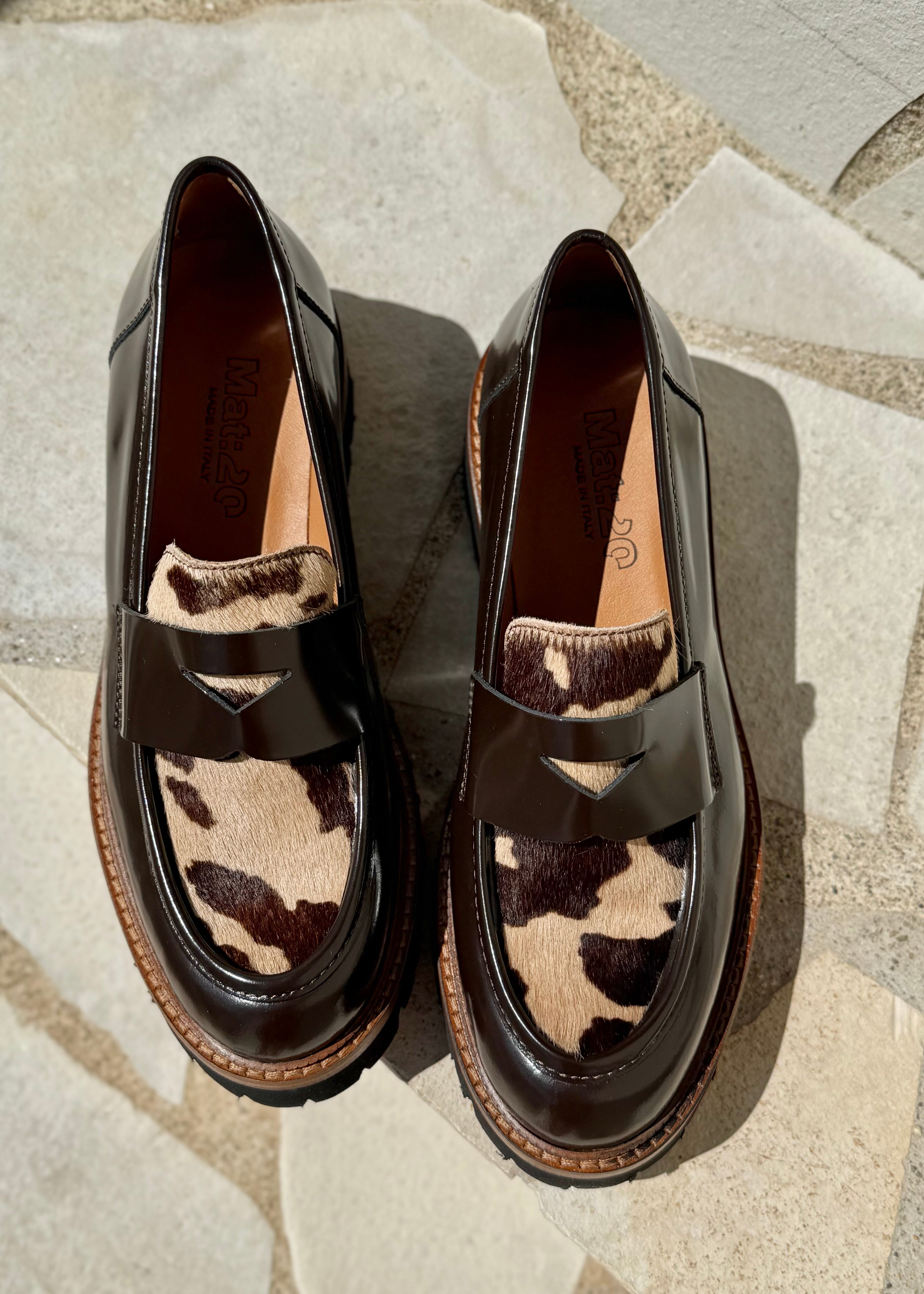 Mocassins Mat:20 Carrie 3276 Cow coffee Mat:20