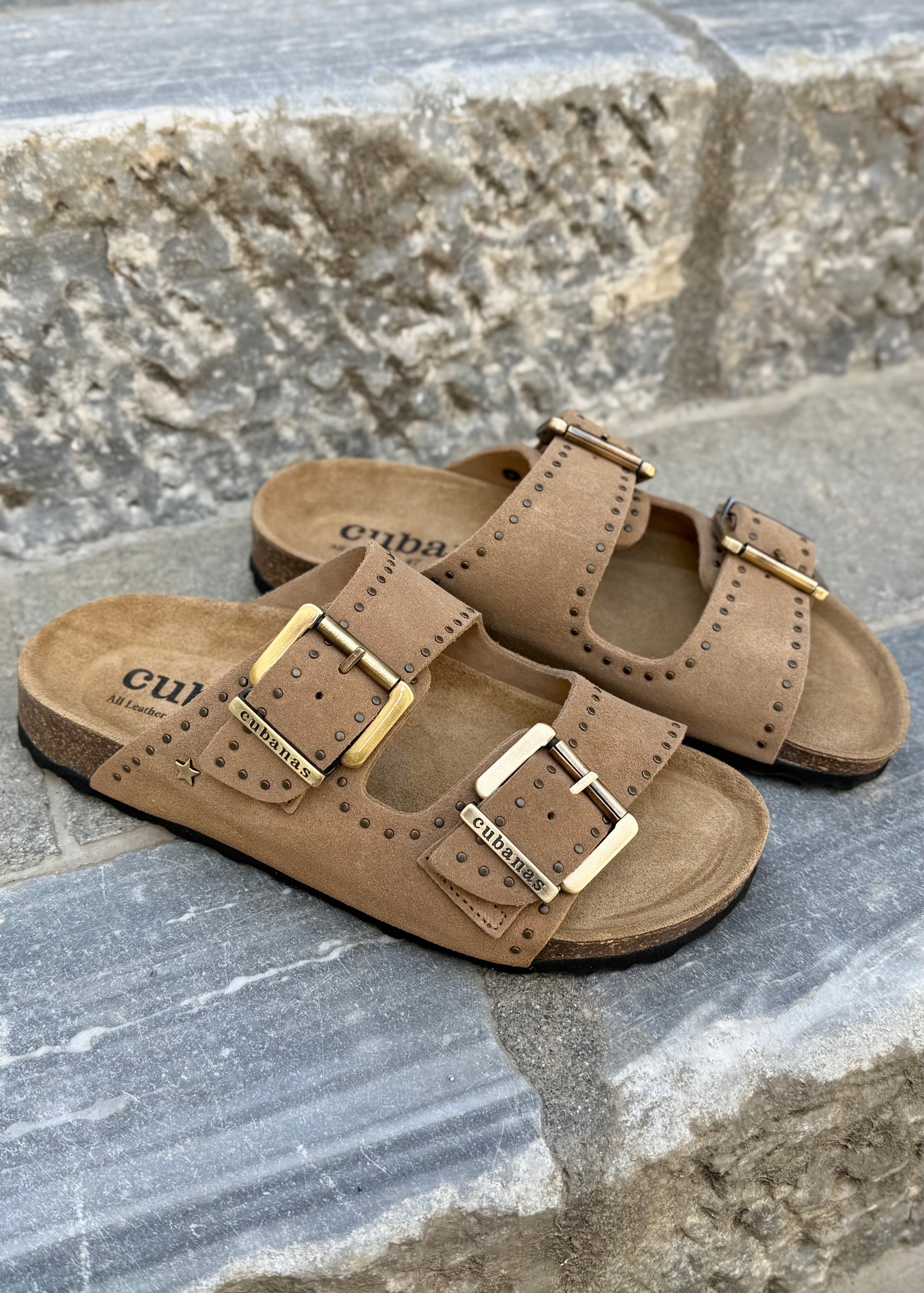 Sandales Cubanas Amalia Beige studs Cubanas