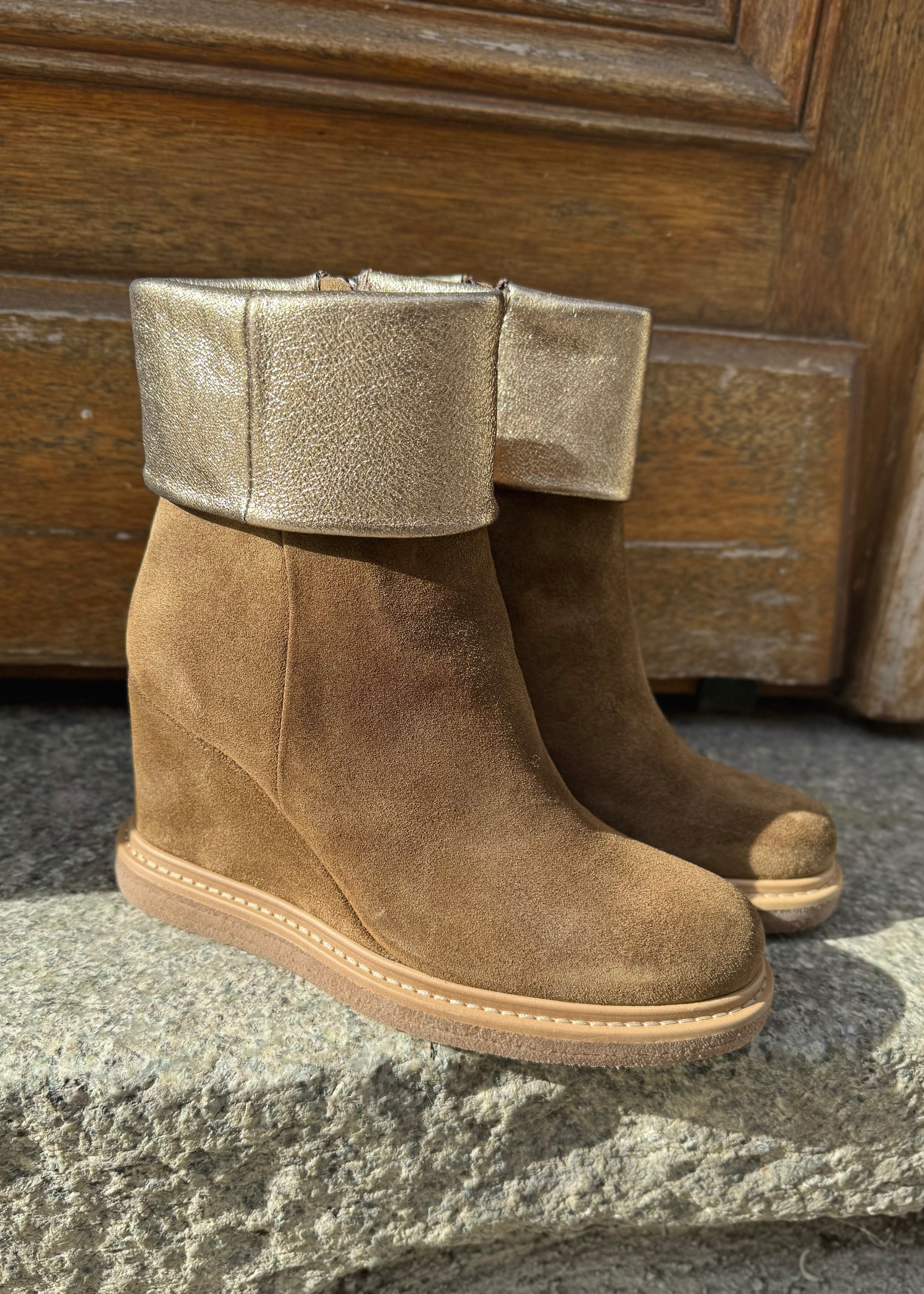 Bottines compensées Minka design Haik Kaki - L'adresse Corte