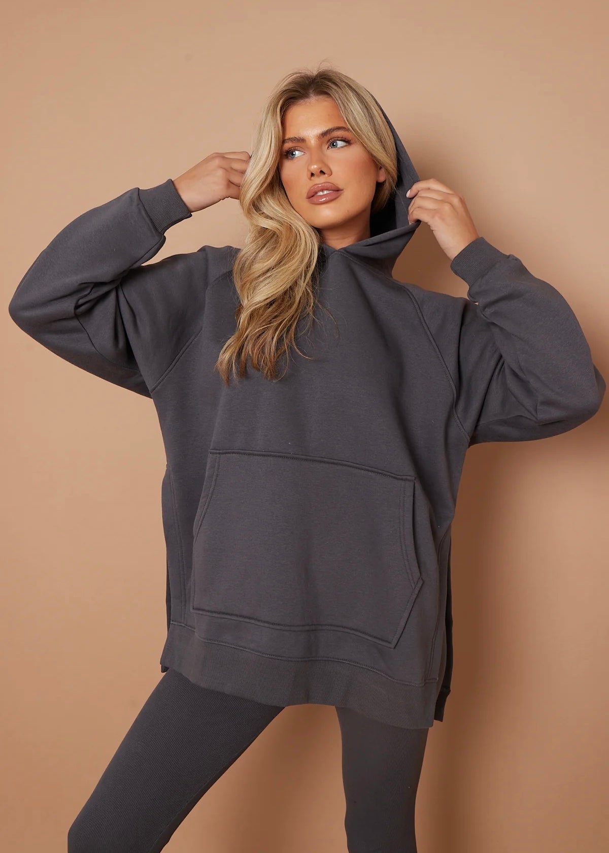Ensemble oversized Sweat/legging gris - L'adresse Corte