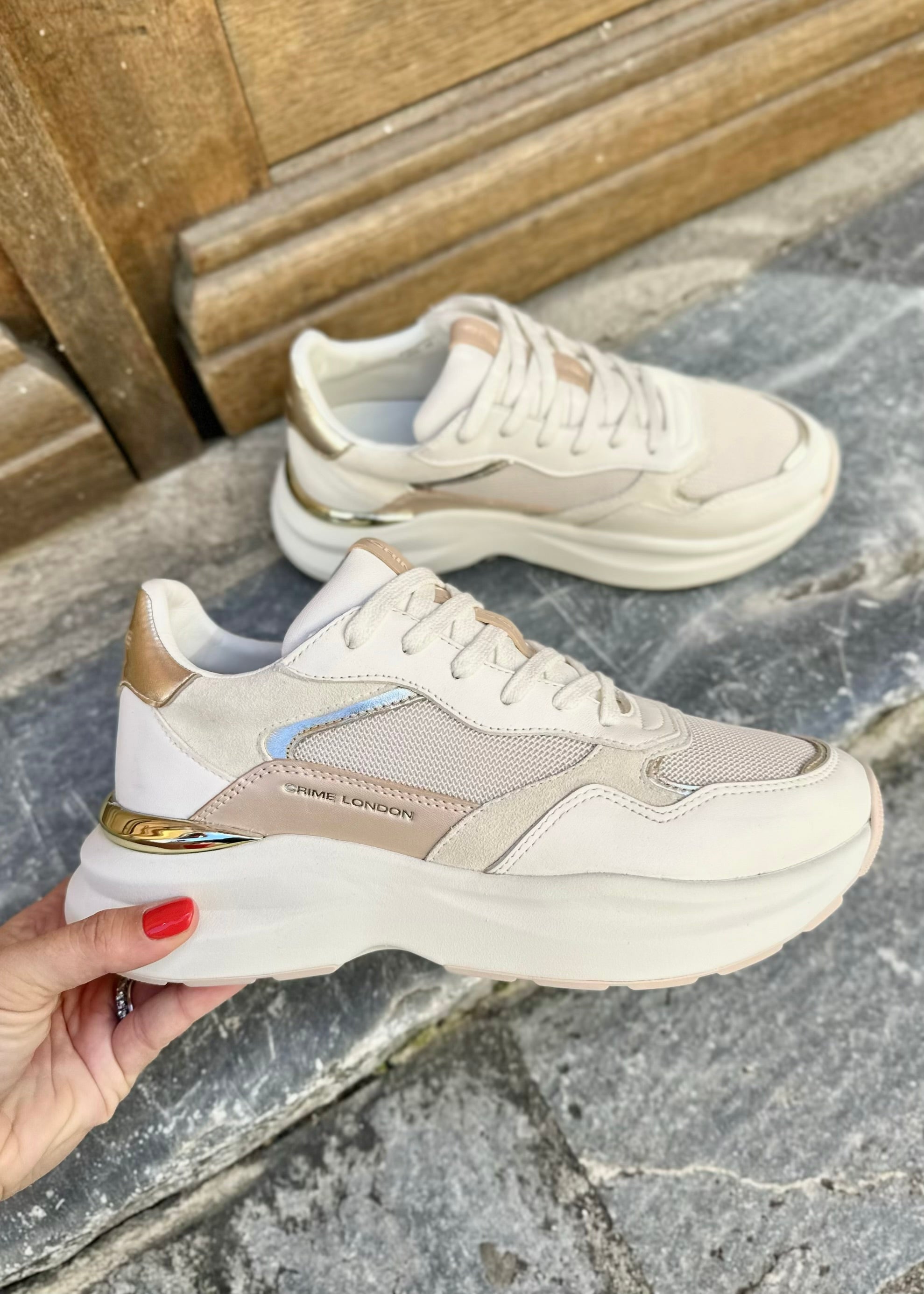 Baskets Crime London Faith Cream Crime London