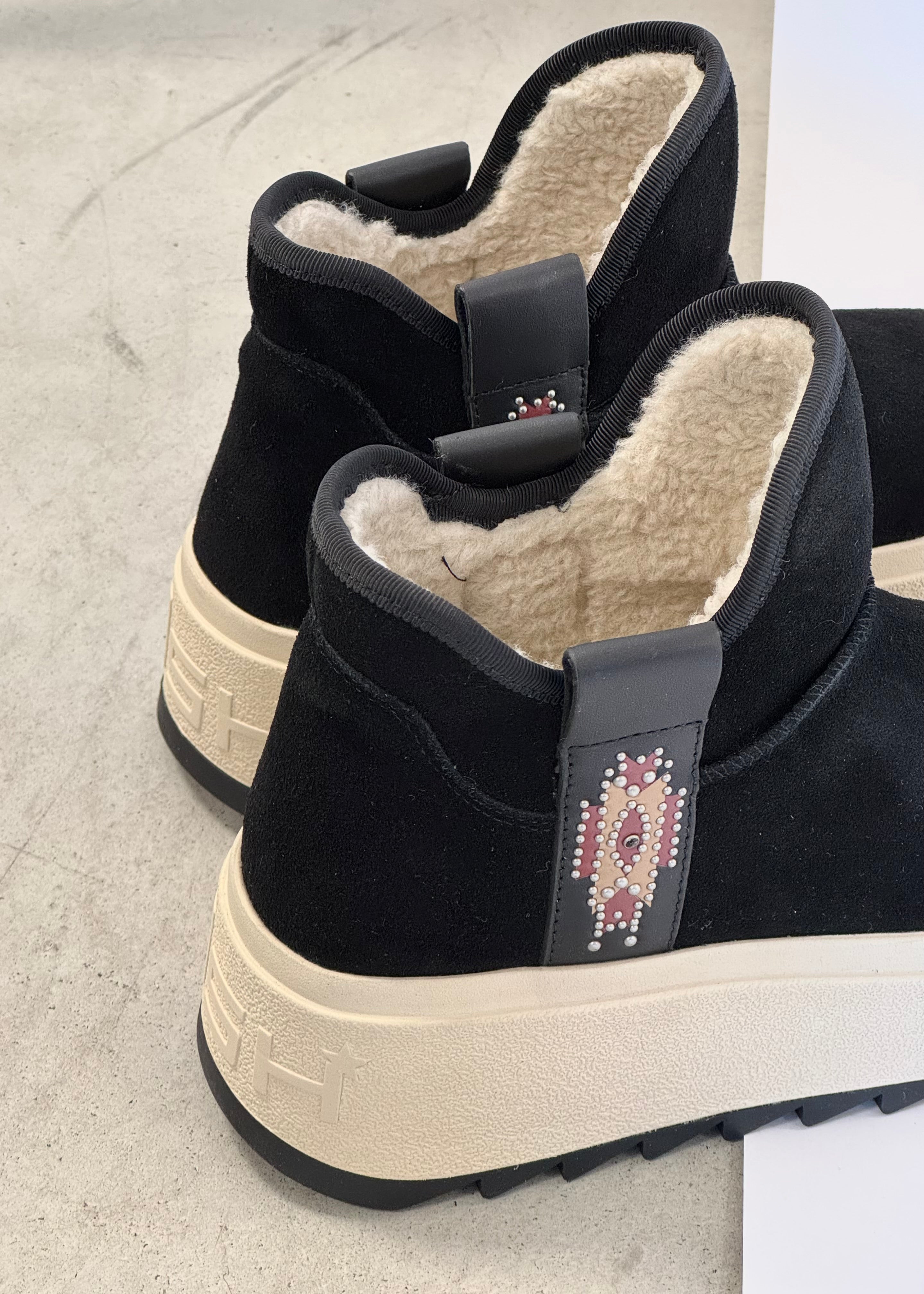 Boots Ash Mask fur Black suède - L'adresse Corte