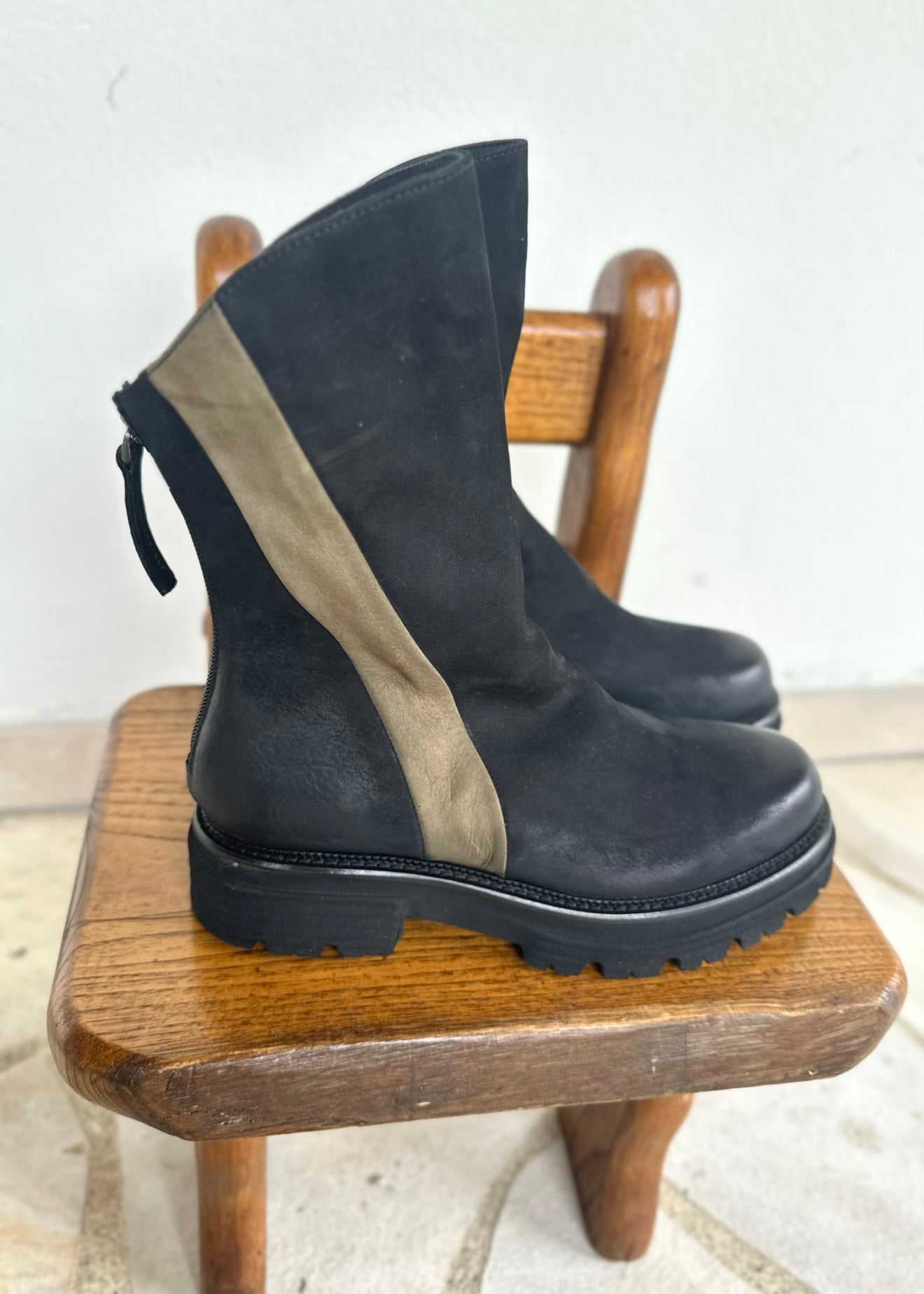 Bottines Mat:20 Carrie 7393 Wash Nero - L'adresse Corte