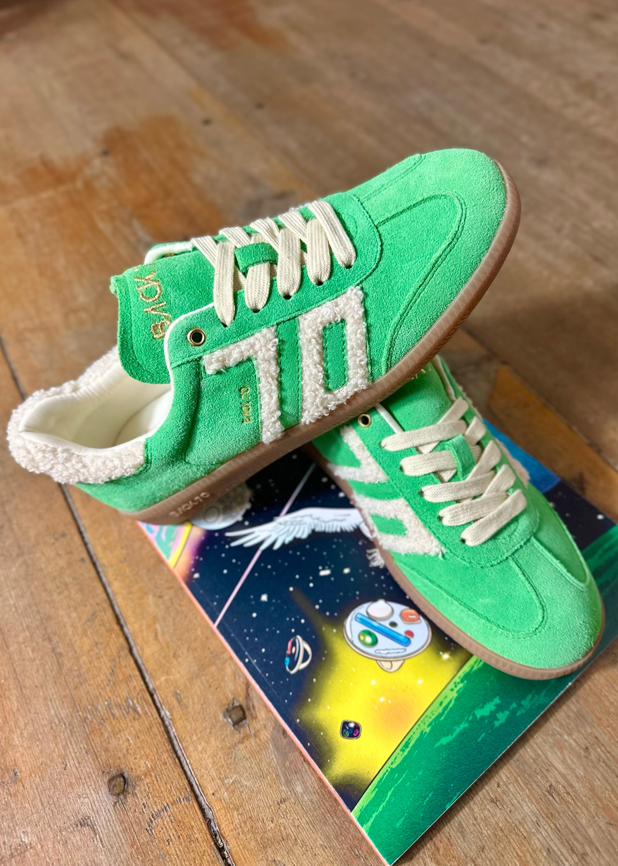 Baskets Back70 Cloud Fur/Suède Menta - L'adresse Corte