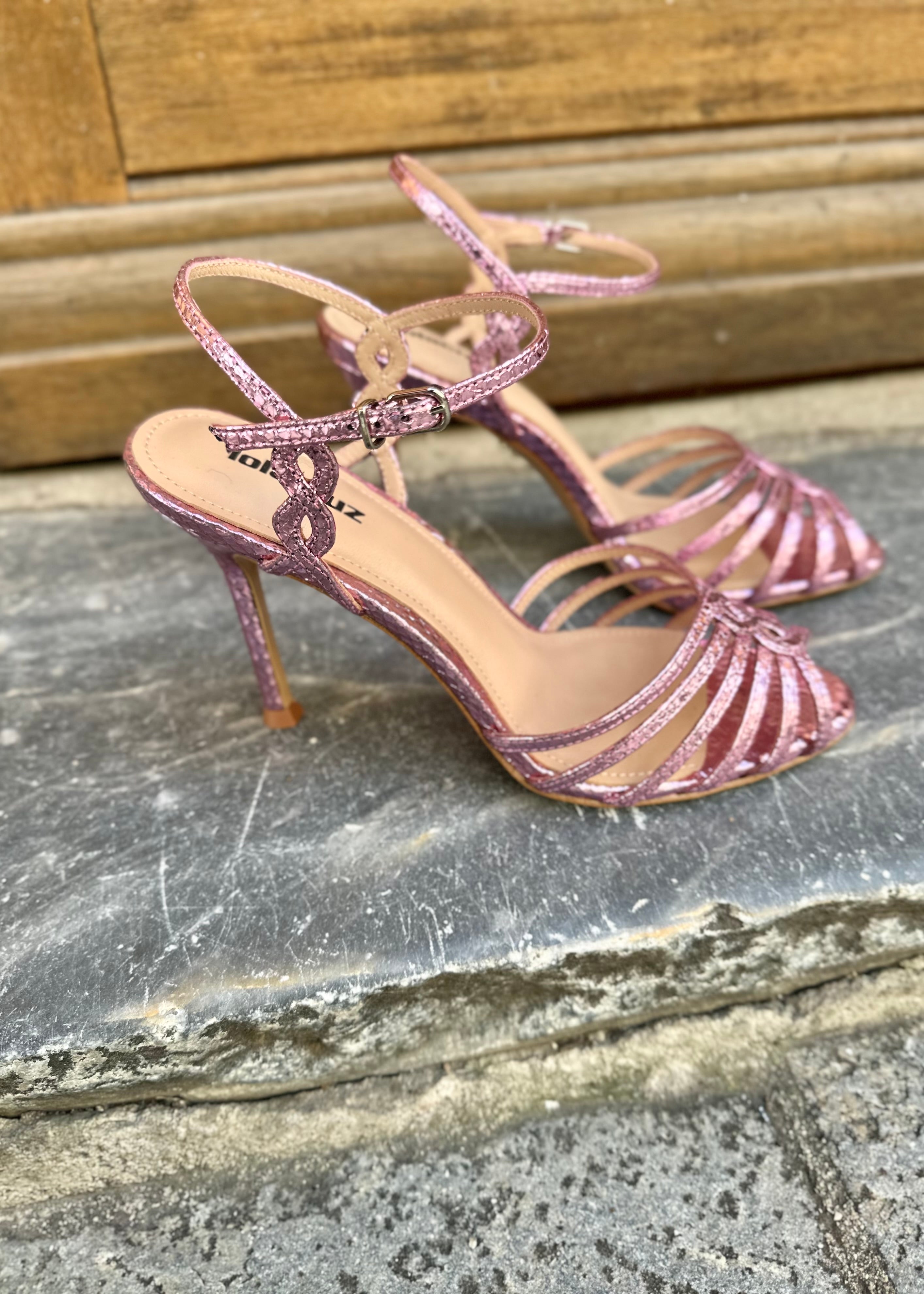 Sandales à talons Lola Cruz Tango 95 Pink - L'adresse Corte