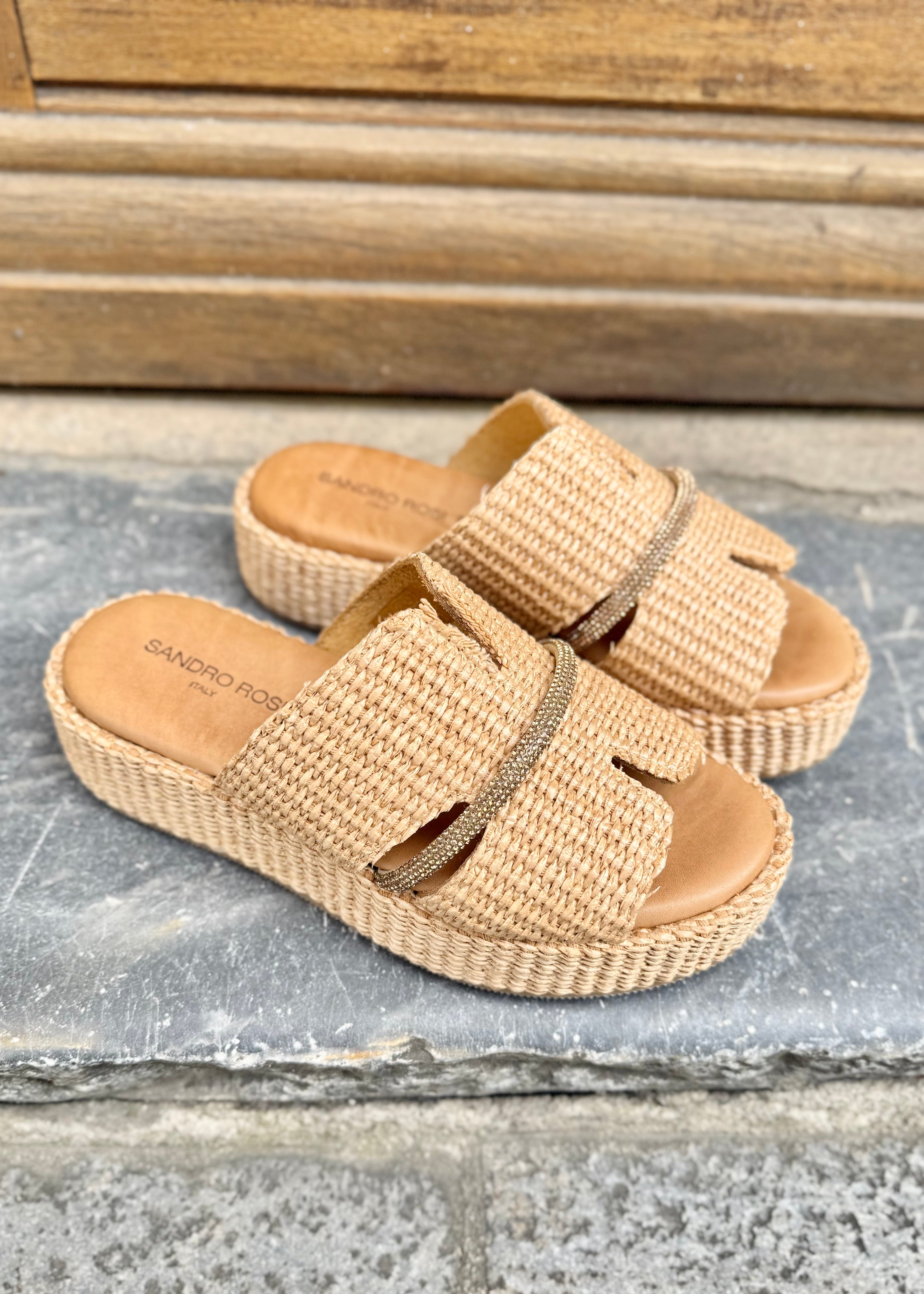 Mules plateformes Sandro Rosi Naturale Sandro Rosi