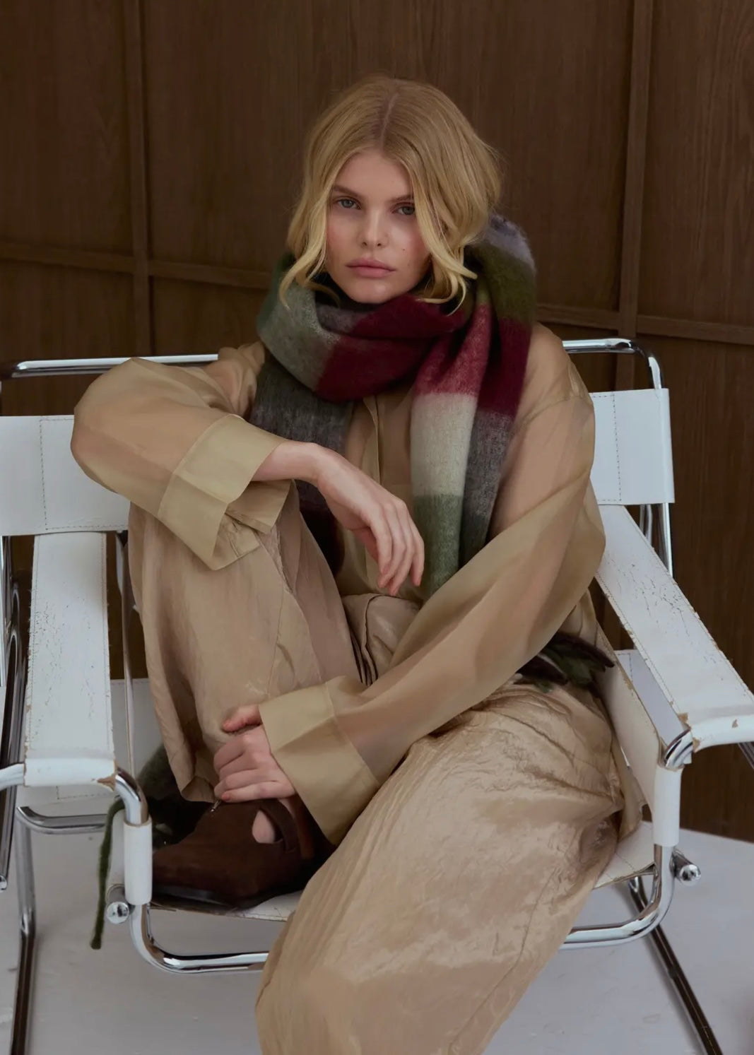 Écharpe Arctic Fox & Co - Green check Arctic Fox and Co