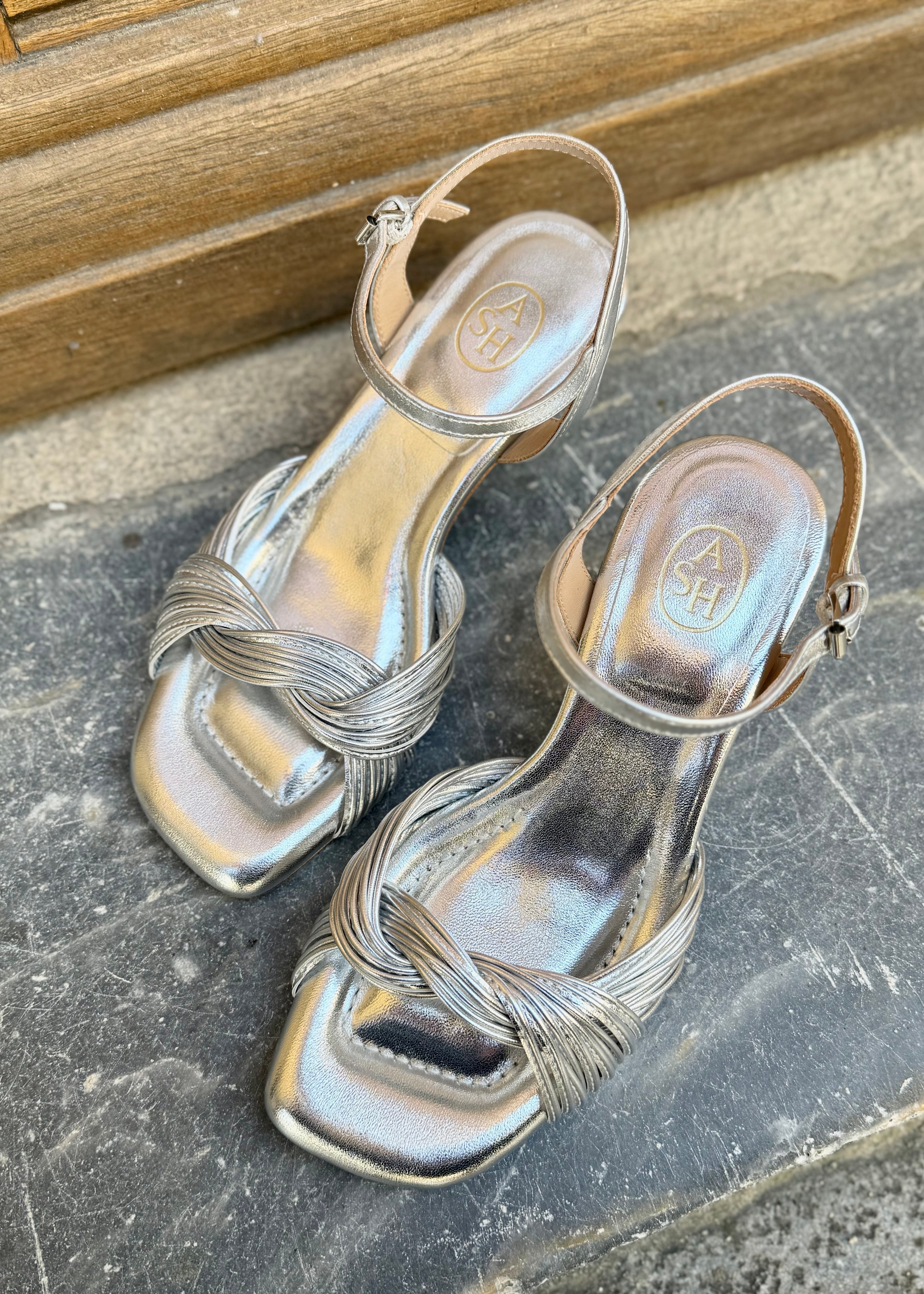 Sandales à talon Ash Janis Silver Ash