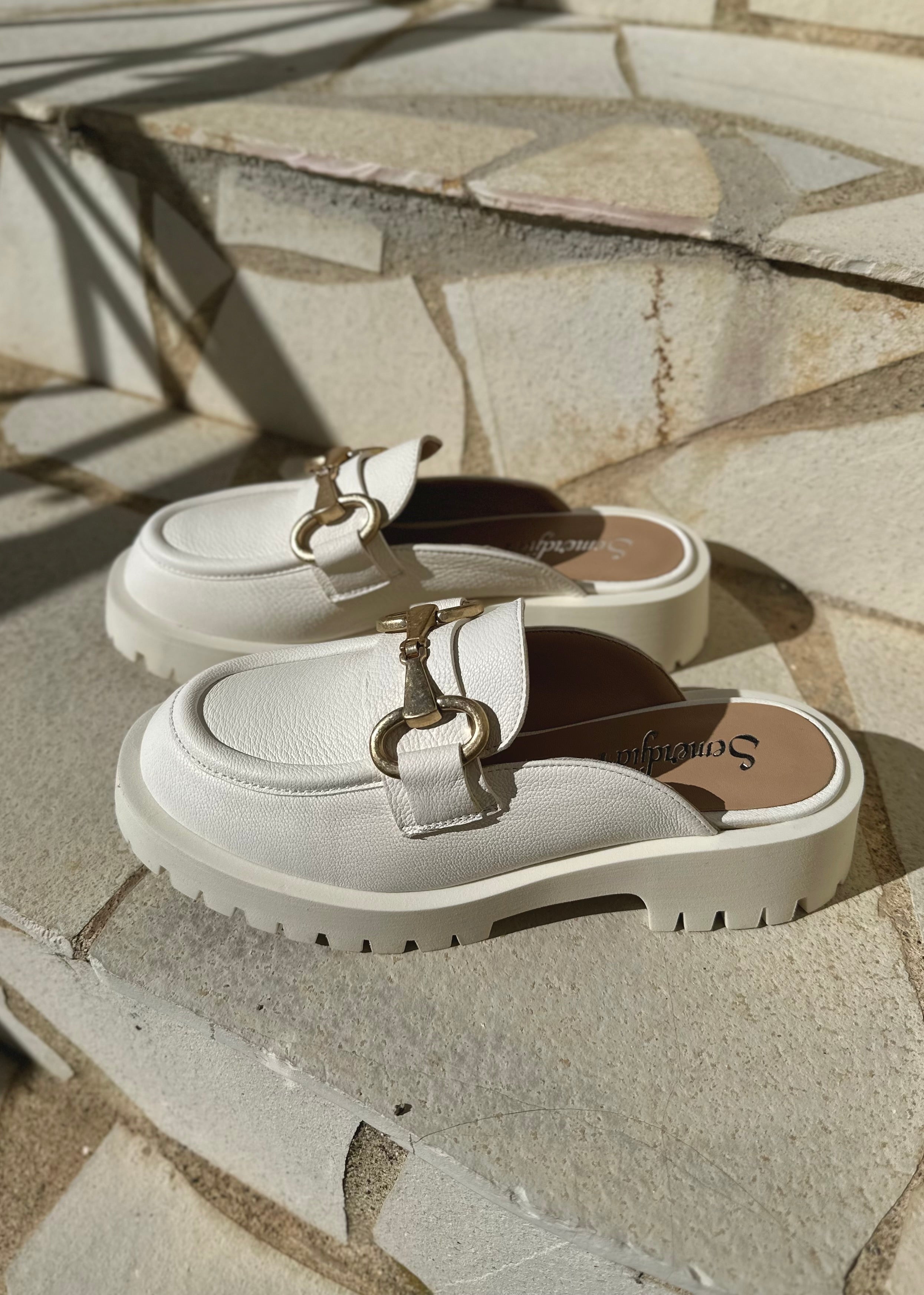 Sabots Semerdjian E007E8 Bianco - L'adresse Corte