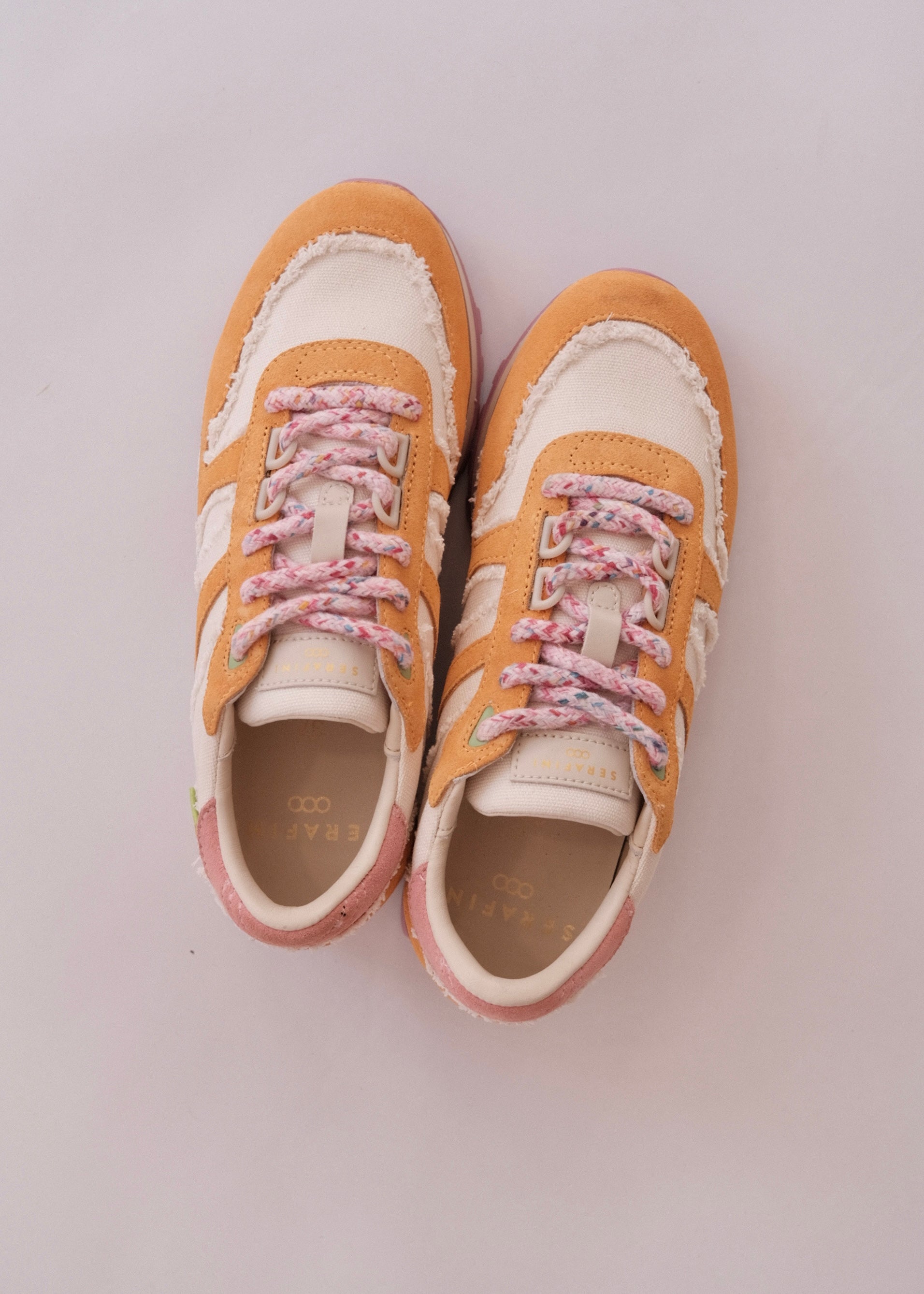 Baskets Serafini Bella Orange/Pink - L'adresse Corte