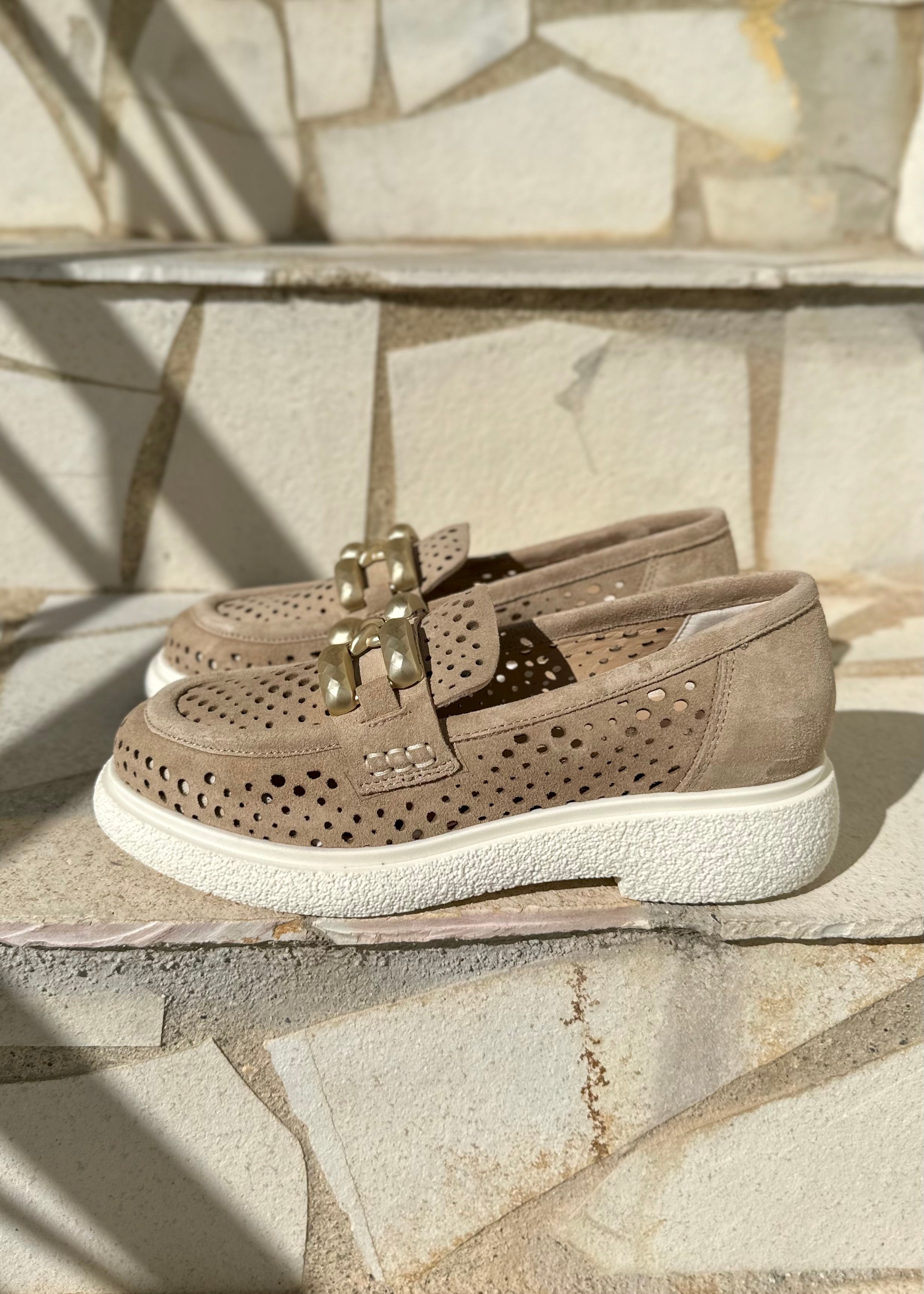 Mocassins Semerdjian E303E12 Beige - L'adresse Corte