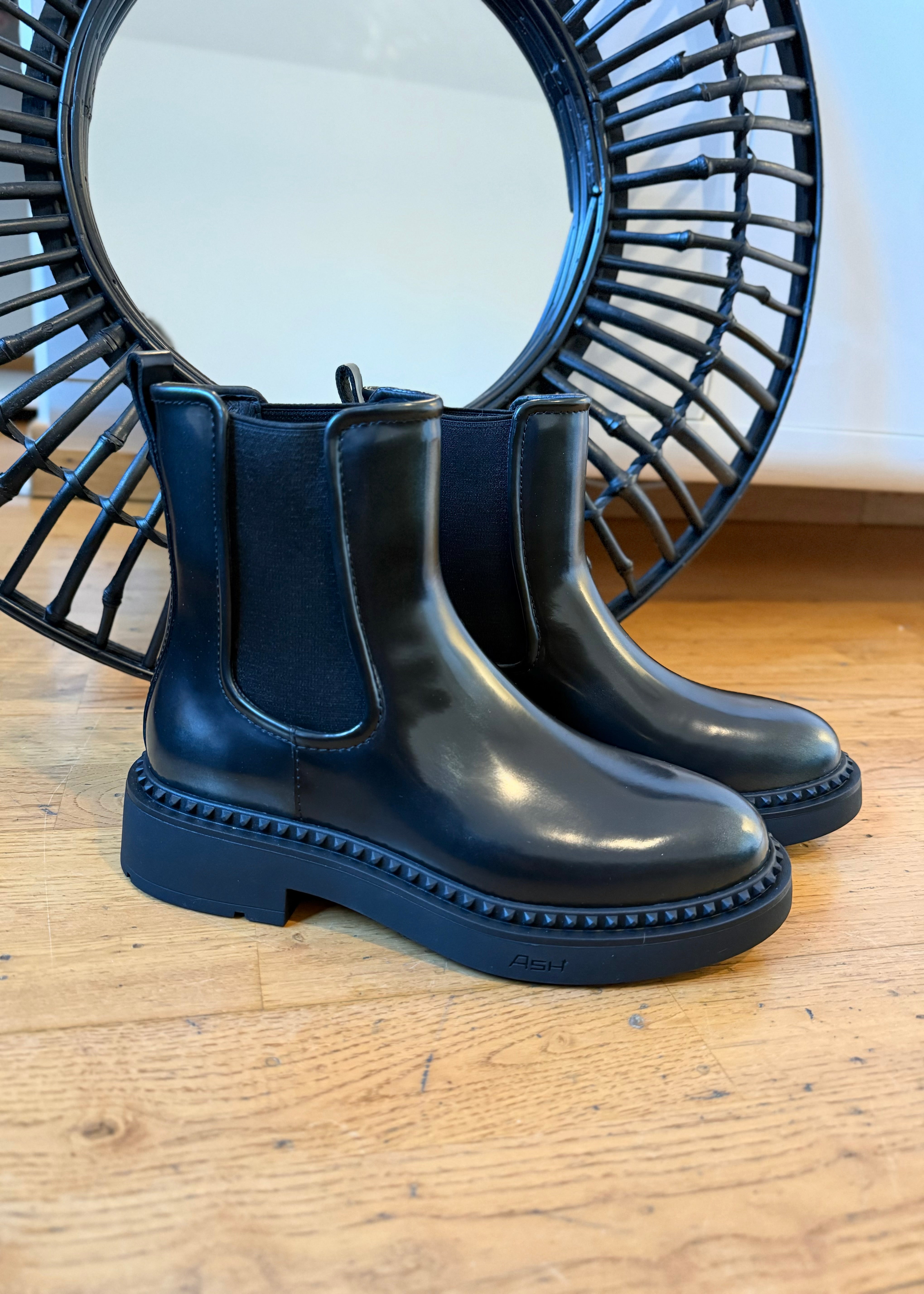 Bottines Ash Madison Black Denim - L'adresse Corte