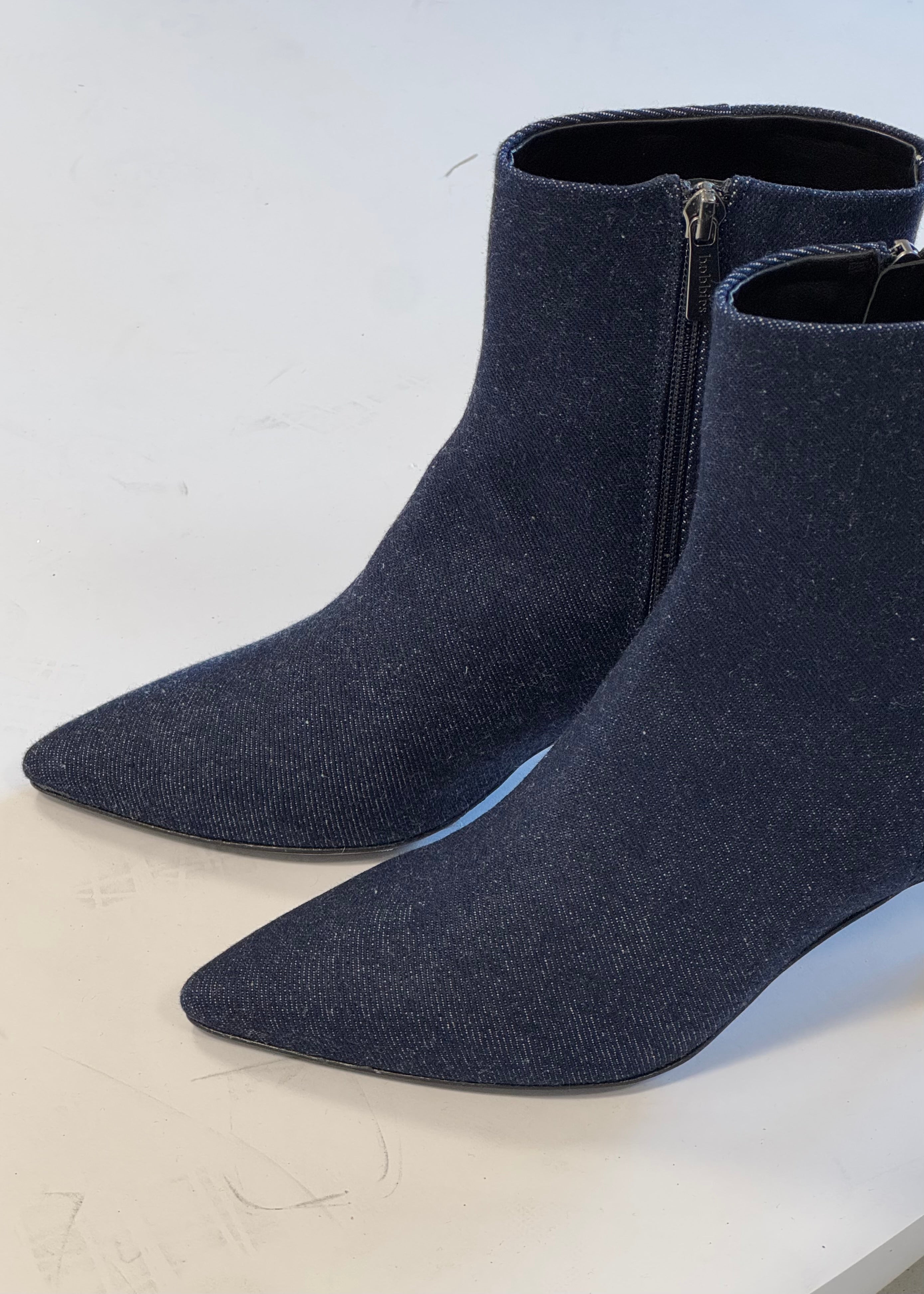 Bottines à talons Bobbies Audrey Denim - L'adresse Corte