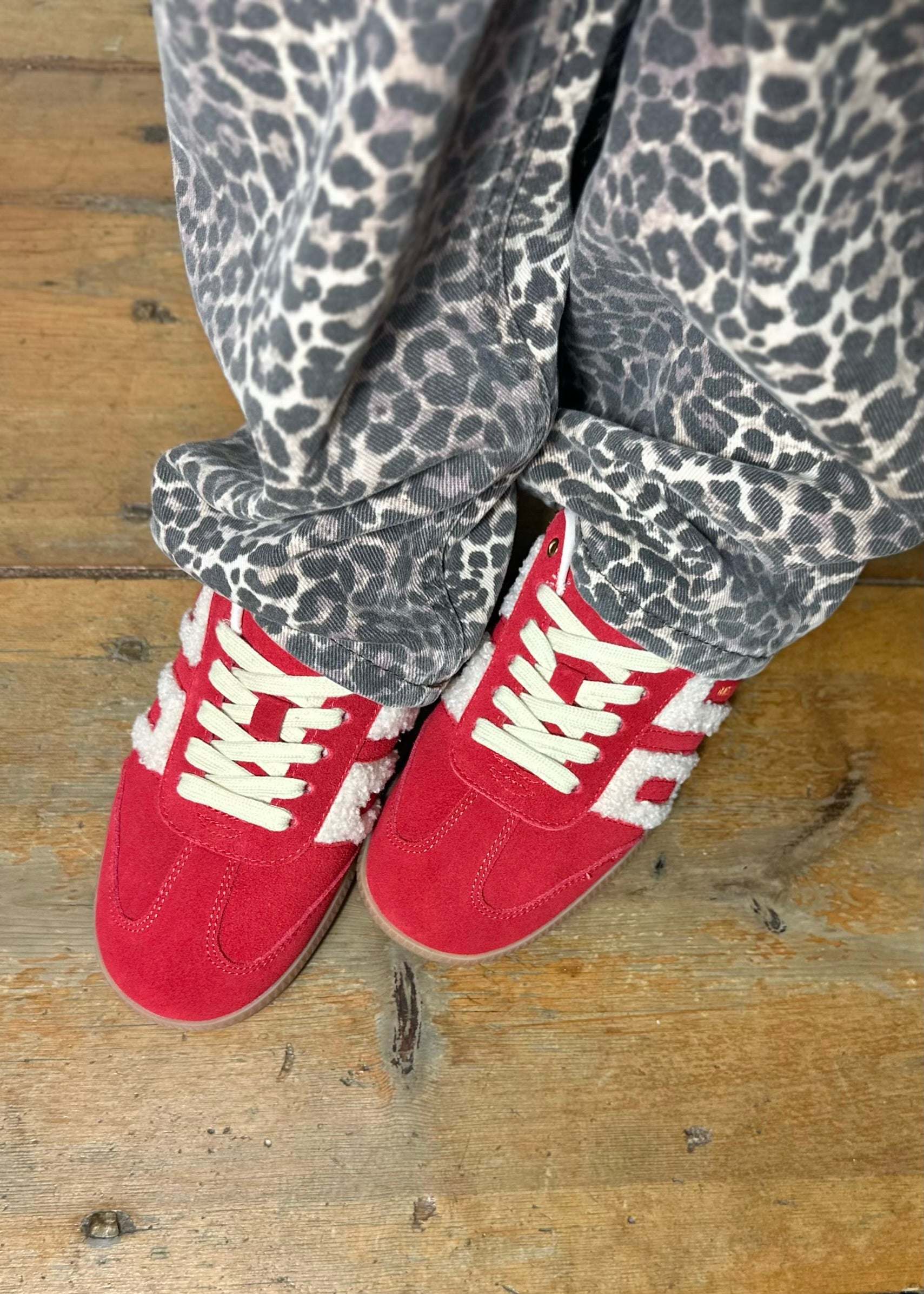 Baskets Back70 Cloud Fur/Suède Cherry - L'adresse Corte