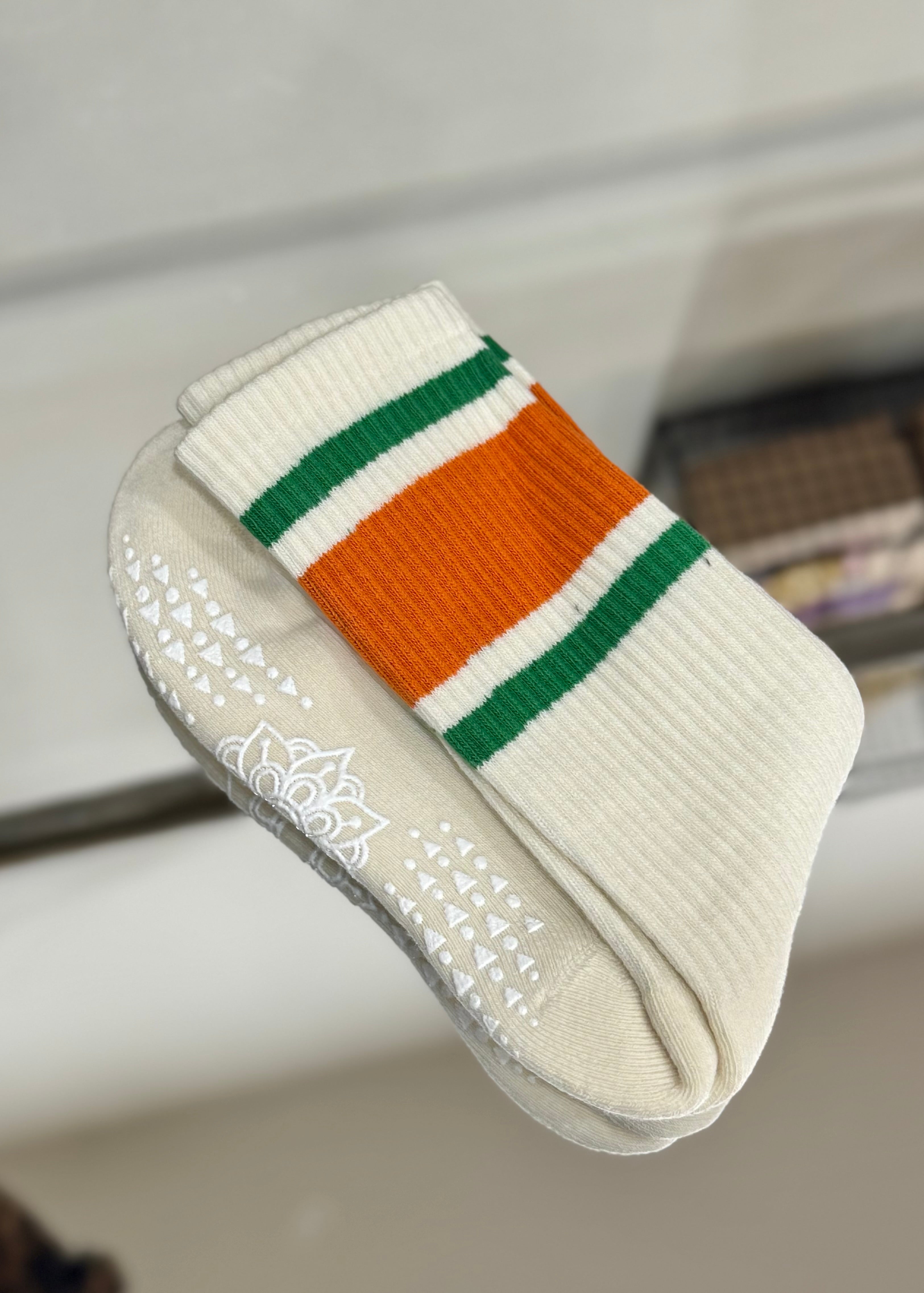 Chaussettes Yoga Pilates écru 7DAYSSOCKS