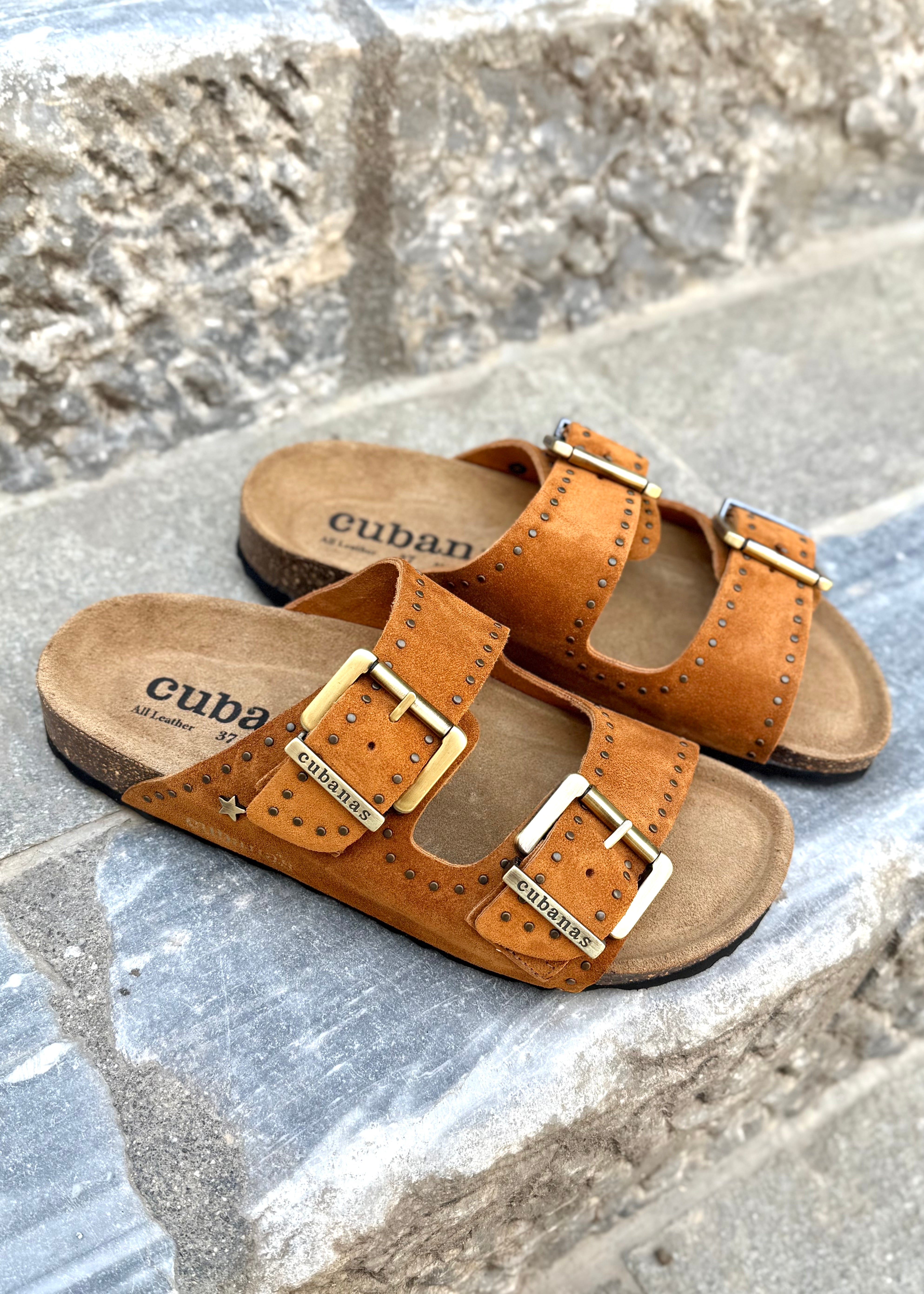 Sandales Cubanas Amalia Brown studs Cubanas