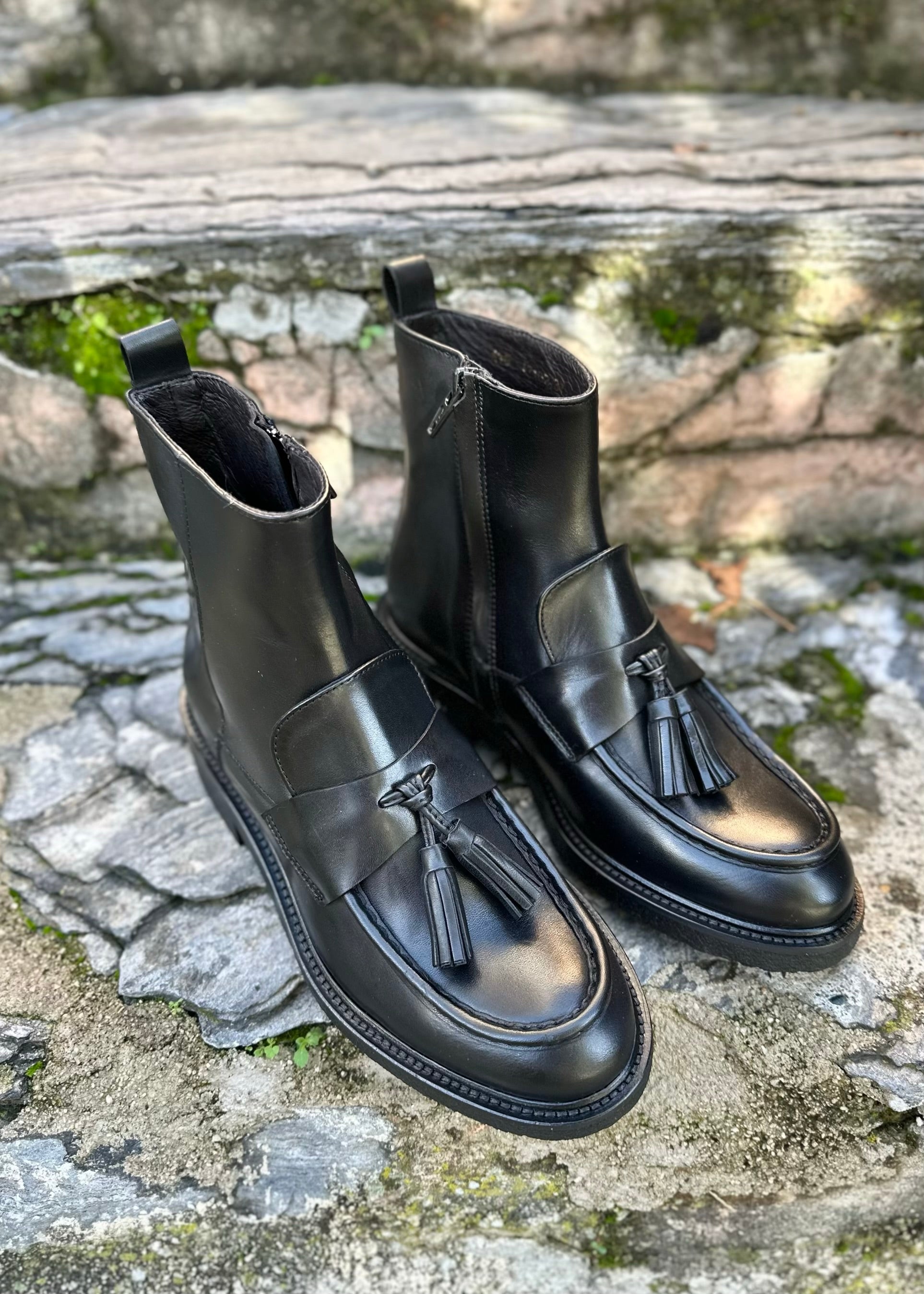 Bottines Billi Bi A7102 crust Black - L'adresse Corte