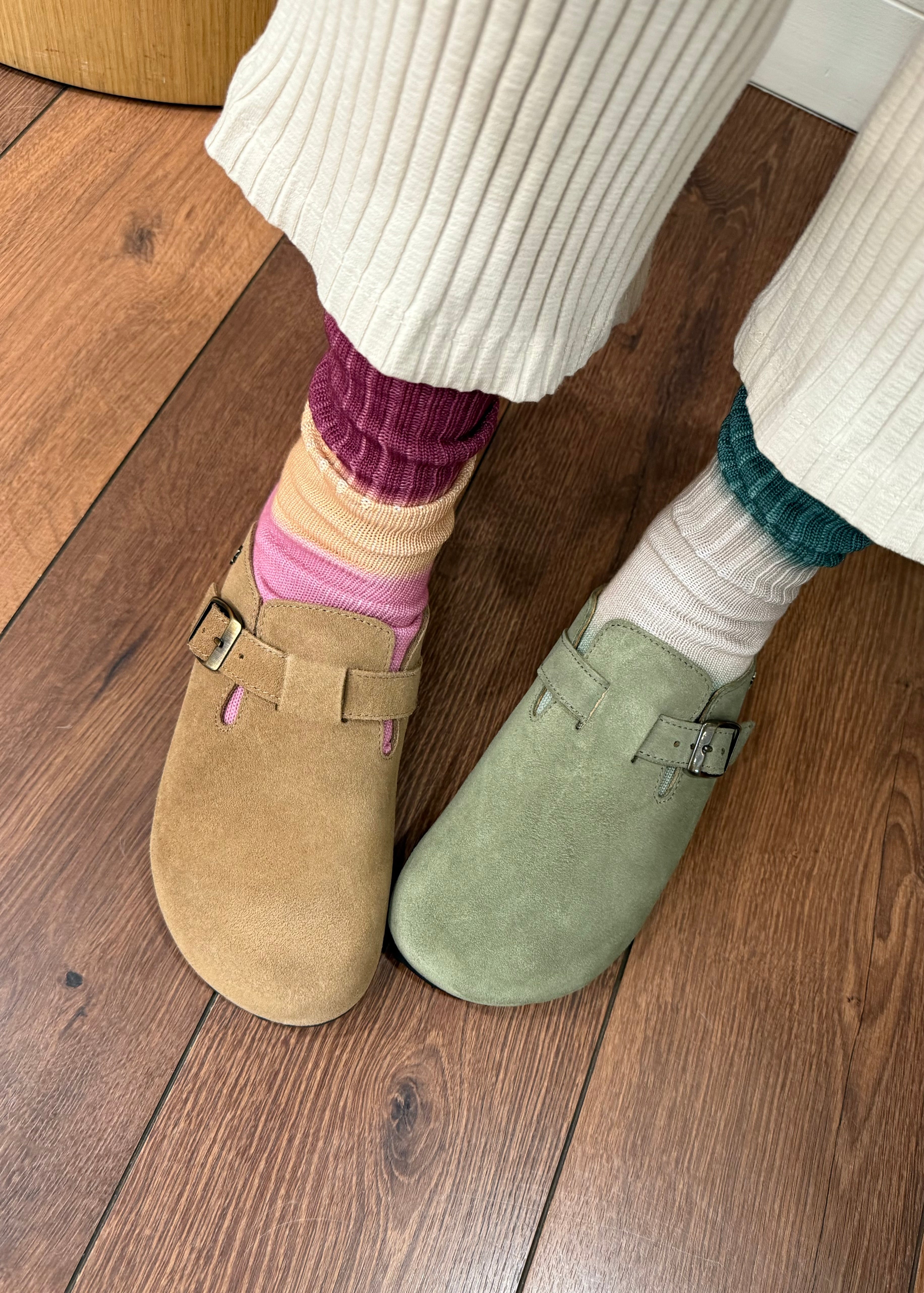 Mules Cubanas Maria suède Beige Cubanas