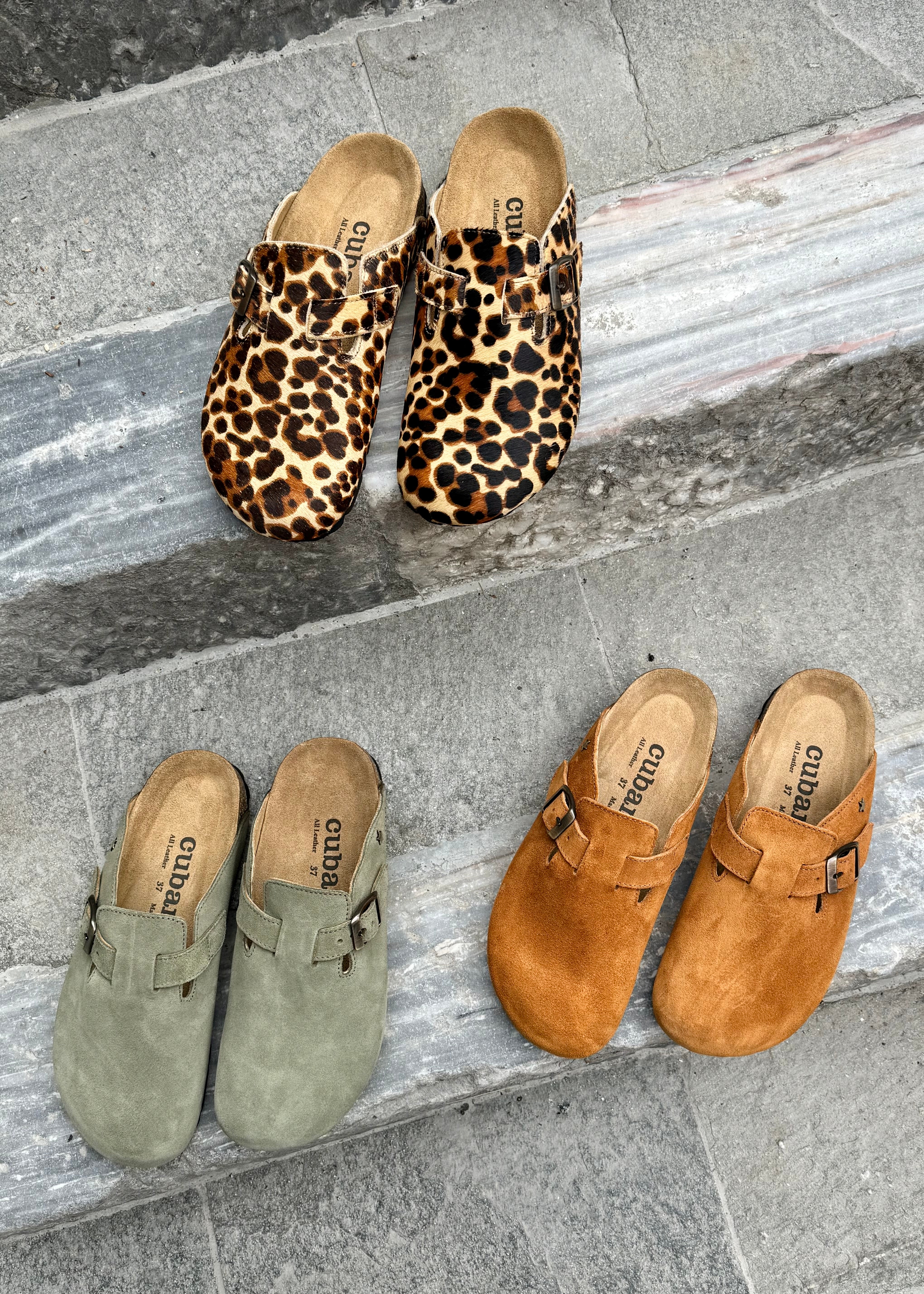 Mules Cubanas Maria Léo print - L'adresse Corte