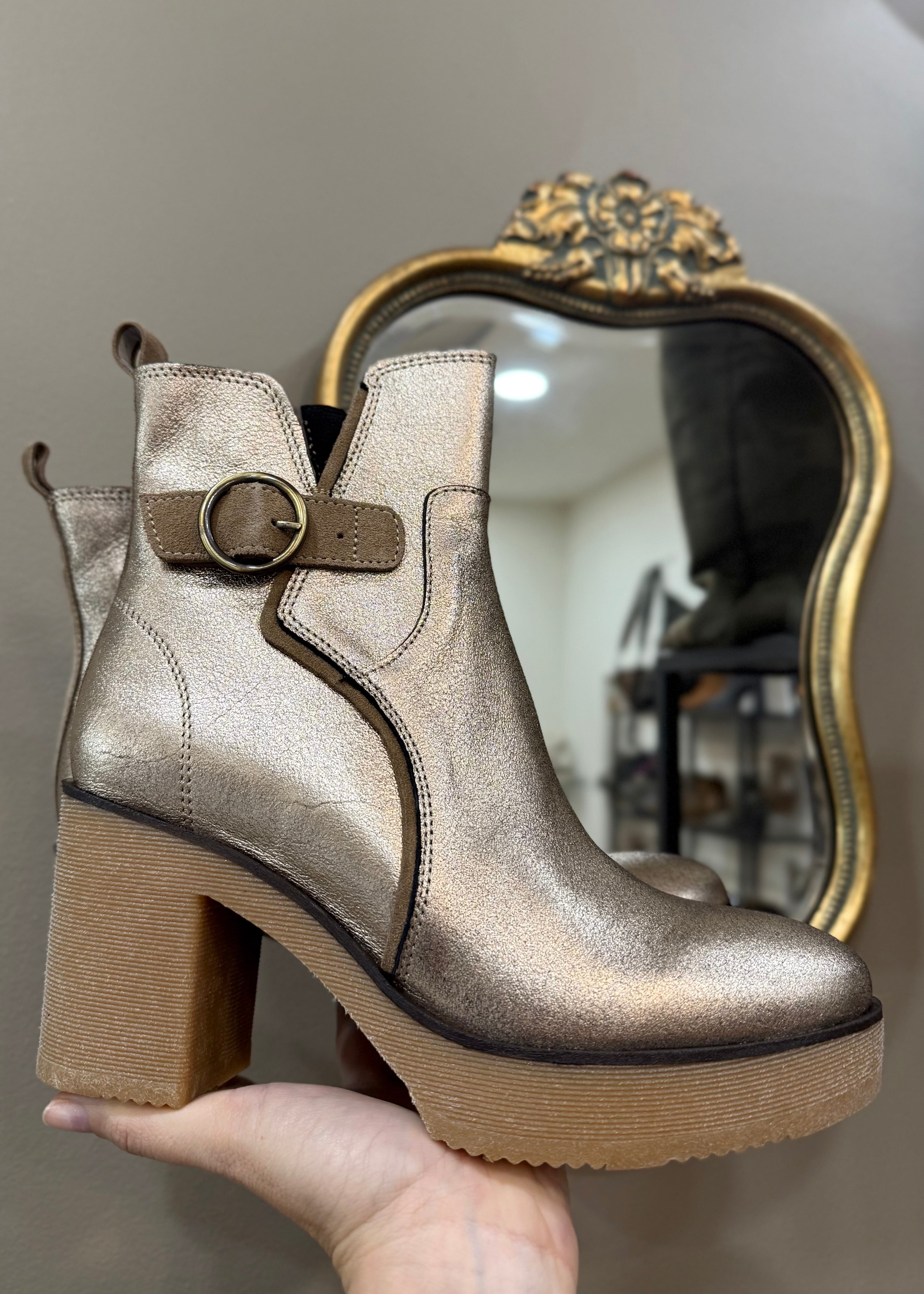 Bottines à talons MKD Lazlo Platino - L'adresse Corte