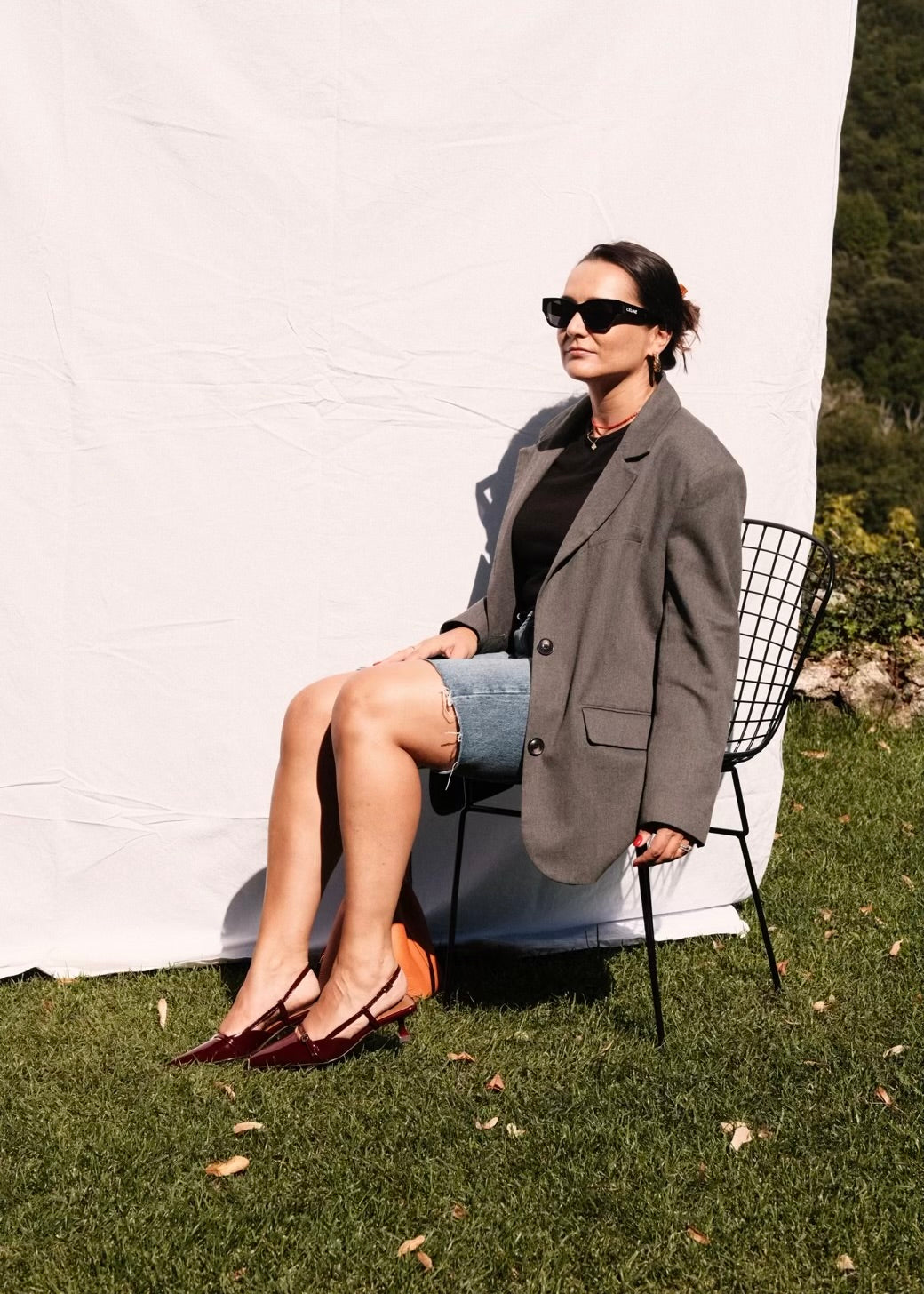 Escarpins Bobbies Reem Bordeaux - L'adresse Corte