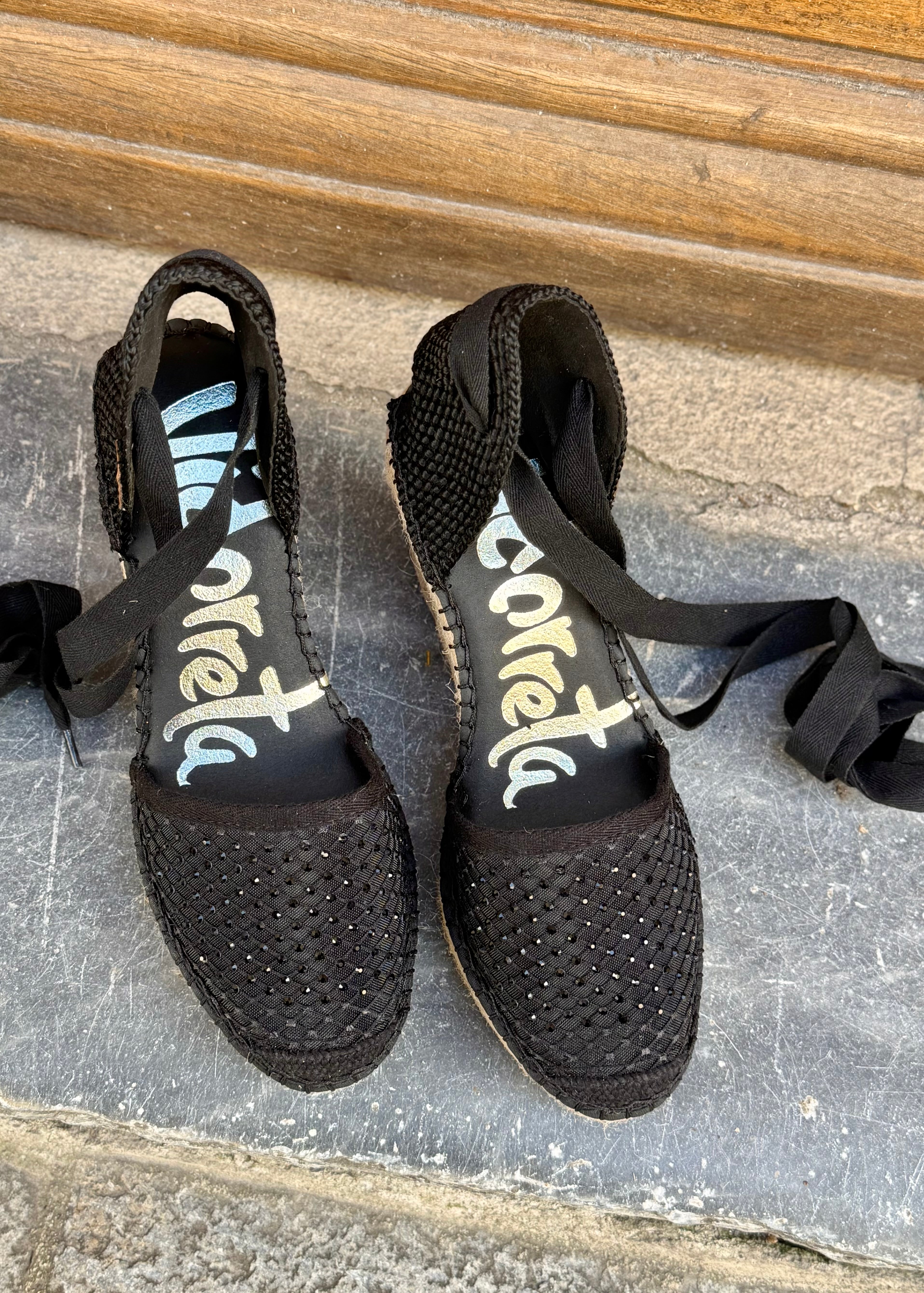 Espadrilles Vidorreta Valenciana Noir Vidorreta