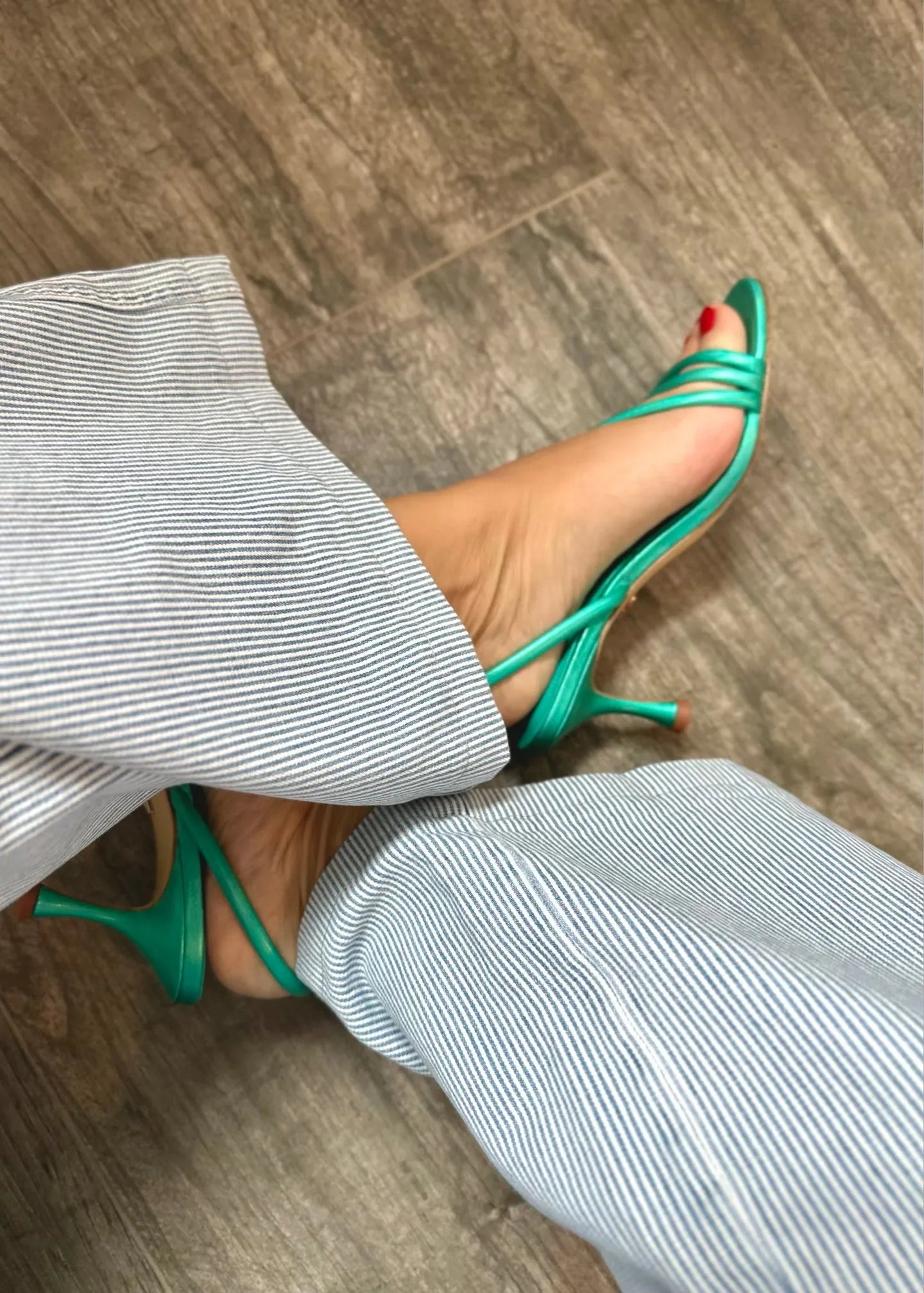 Sandales à talons Lola Cruz Seren Turquoise