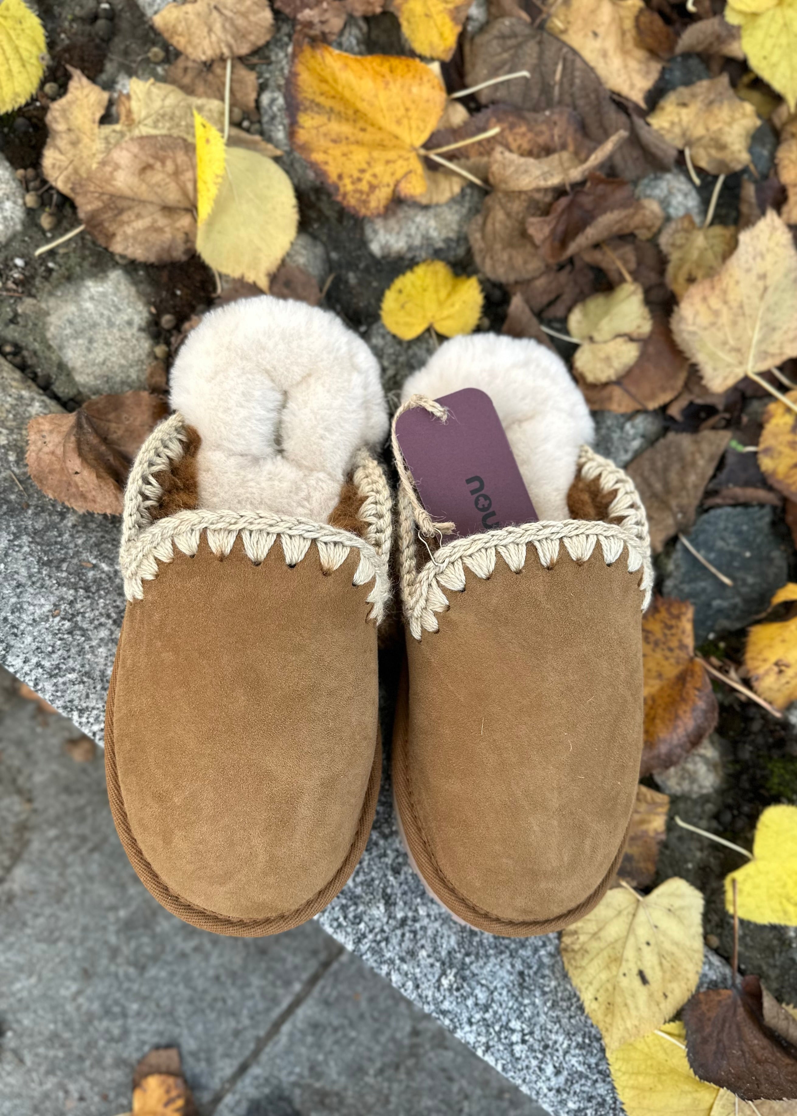 Chaussons Mou Eskimo Cognac - L'adresse Corte