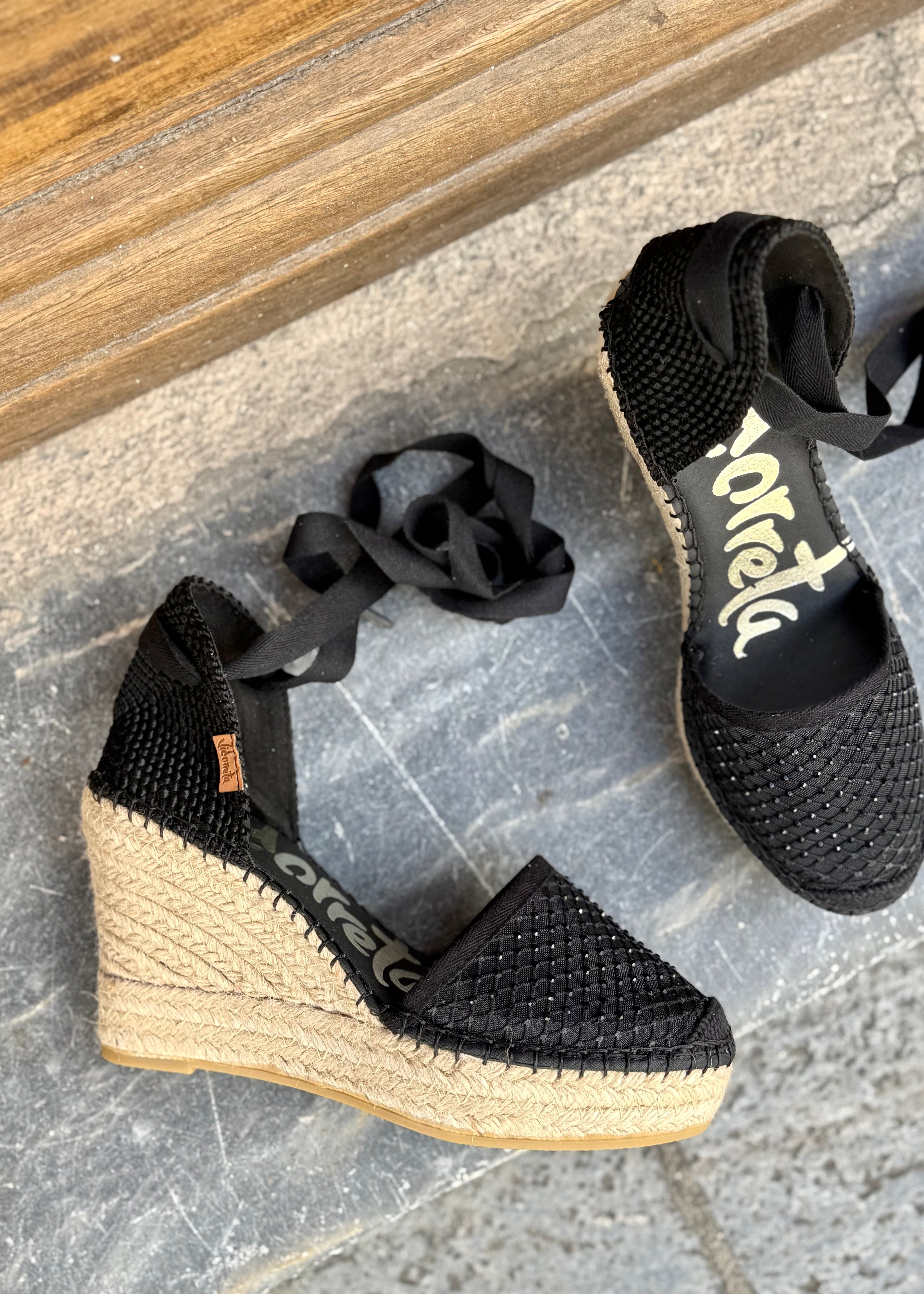 Espadrilles Vidorreta Valenciana Noir Vidorreta