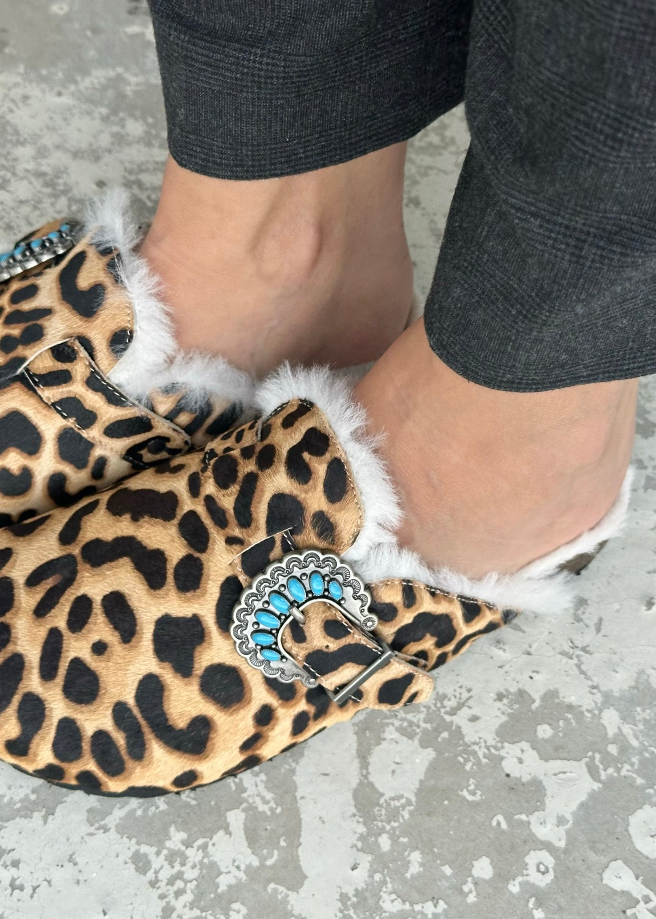 Mules Schmoove Paloma clog Léo/fur - L'adresse Corte