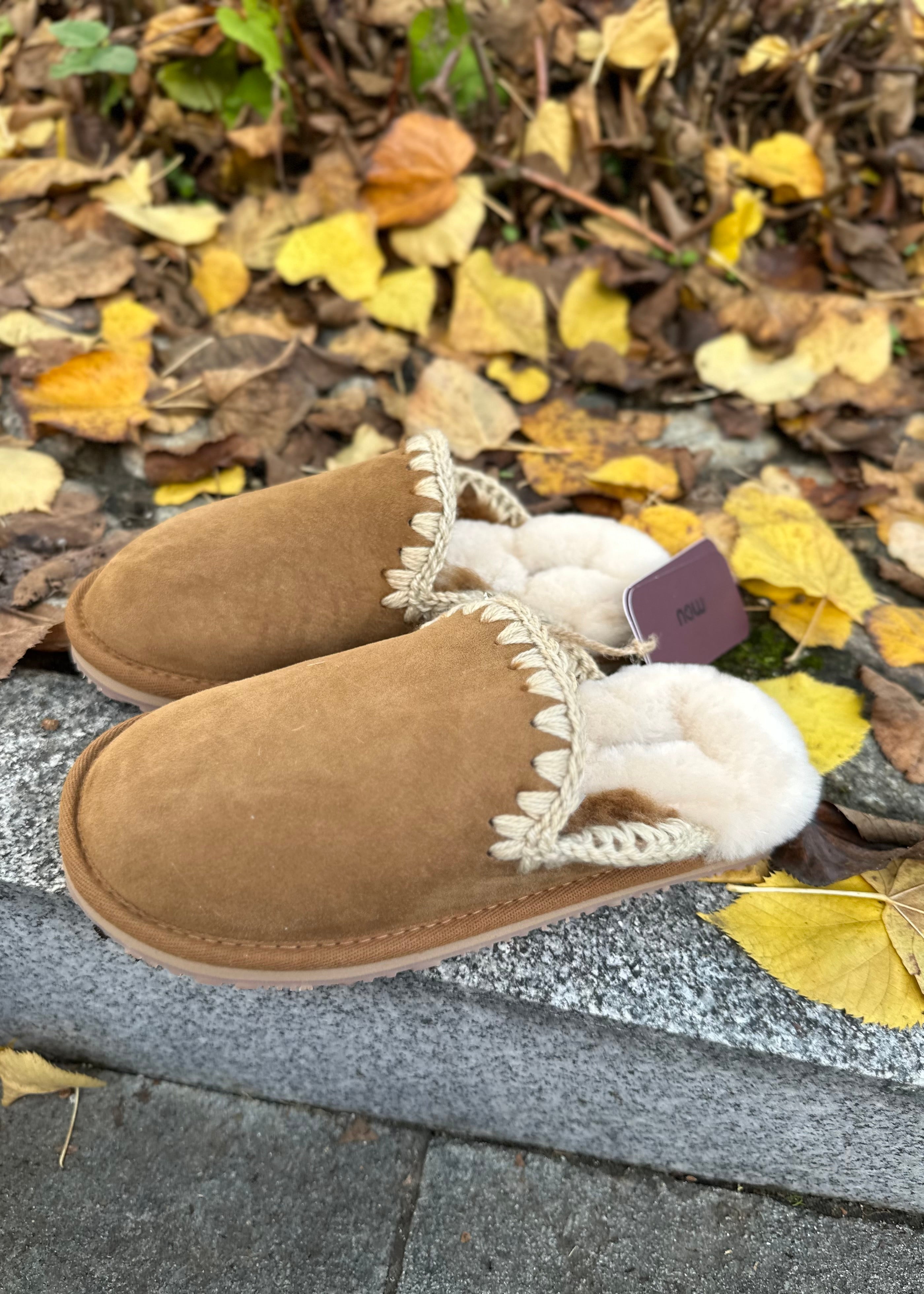 Chaussons Mou Eskimo Cognac - L'adresse Corte